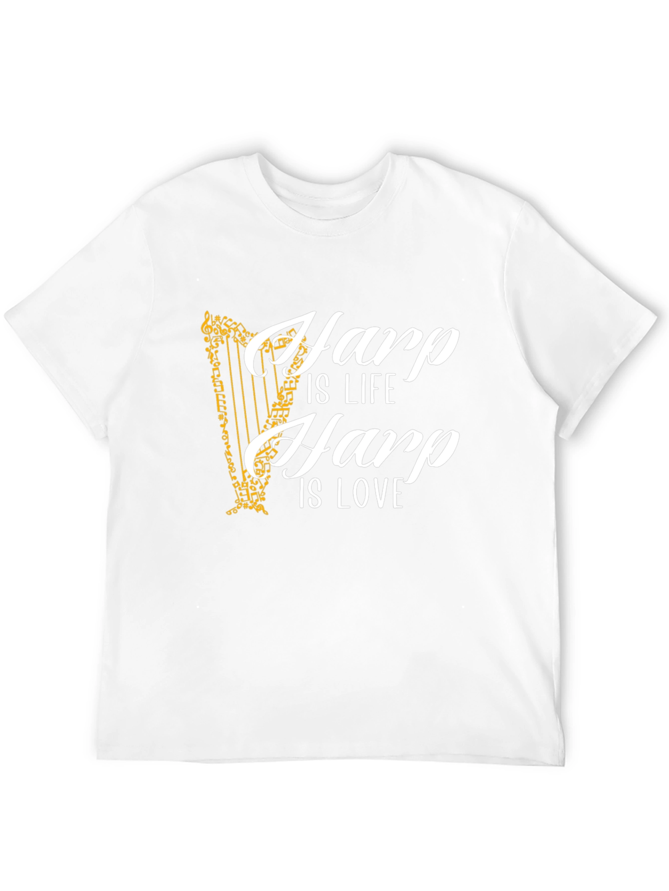 Harp Is Life Is Love Graphic Tee
