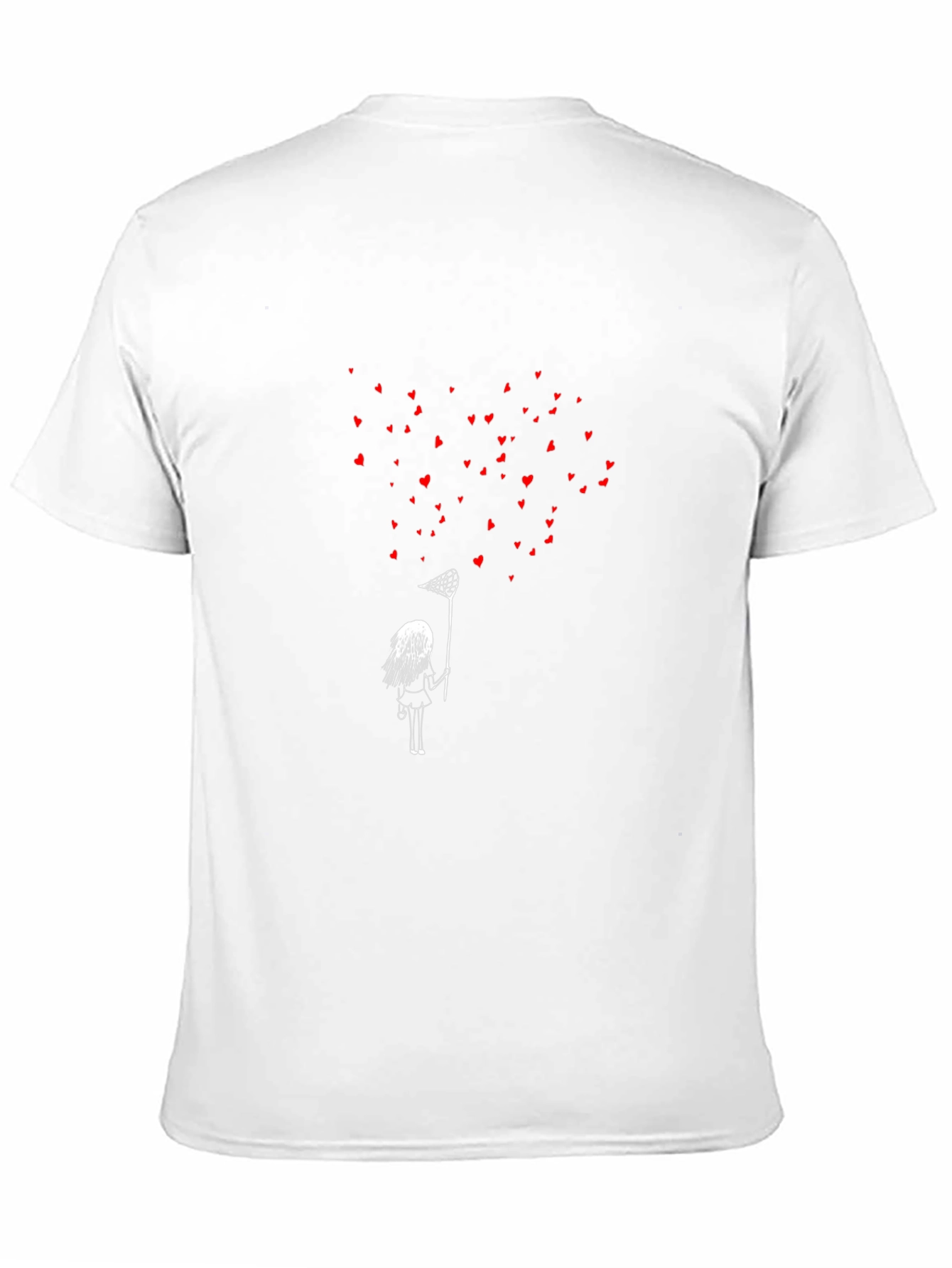 Heart Catcher Graphic Tee - Black Unisex T-Shirt