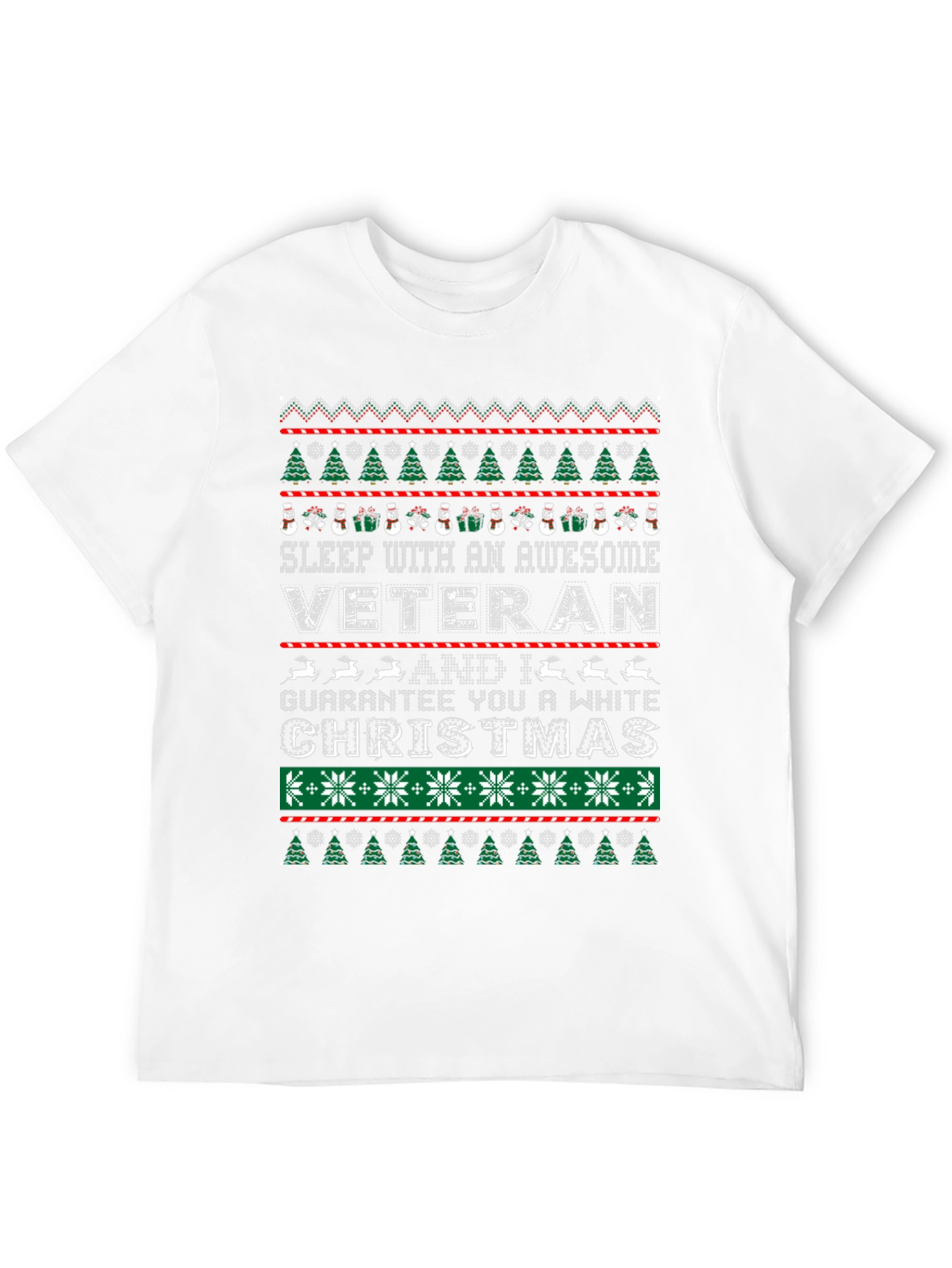 Awesome Veteran Christmas Ugly T-Shirt