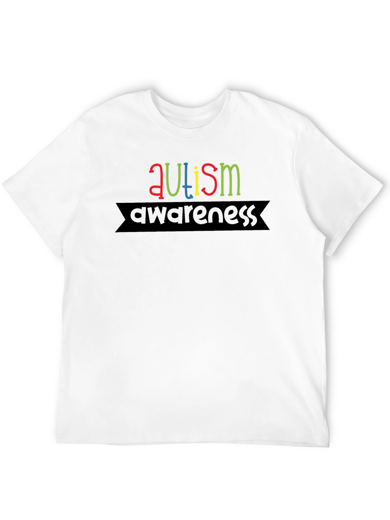 Autism Awareness Graphic Black T-Shirt