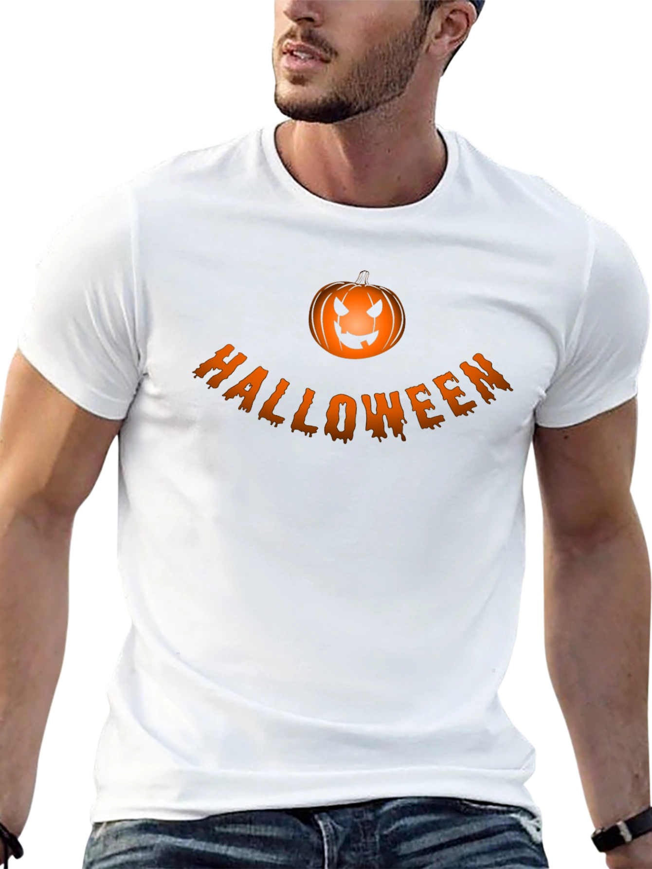 Halloween Pumpkin Graphic T-Shirt