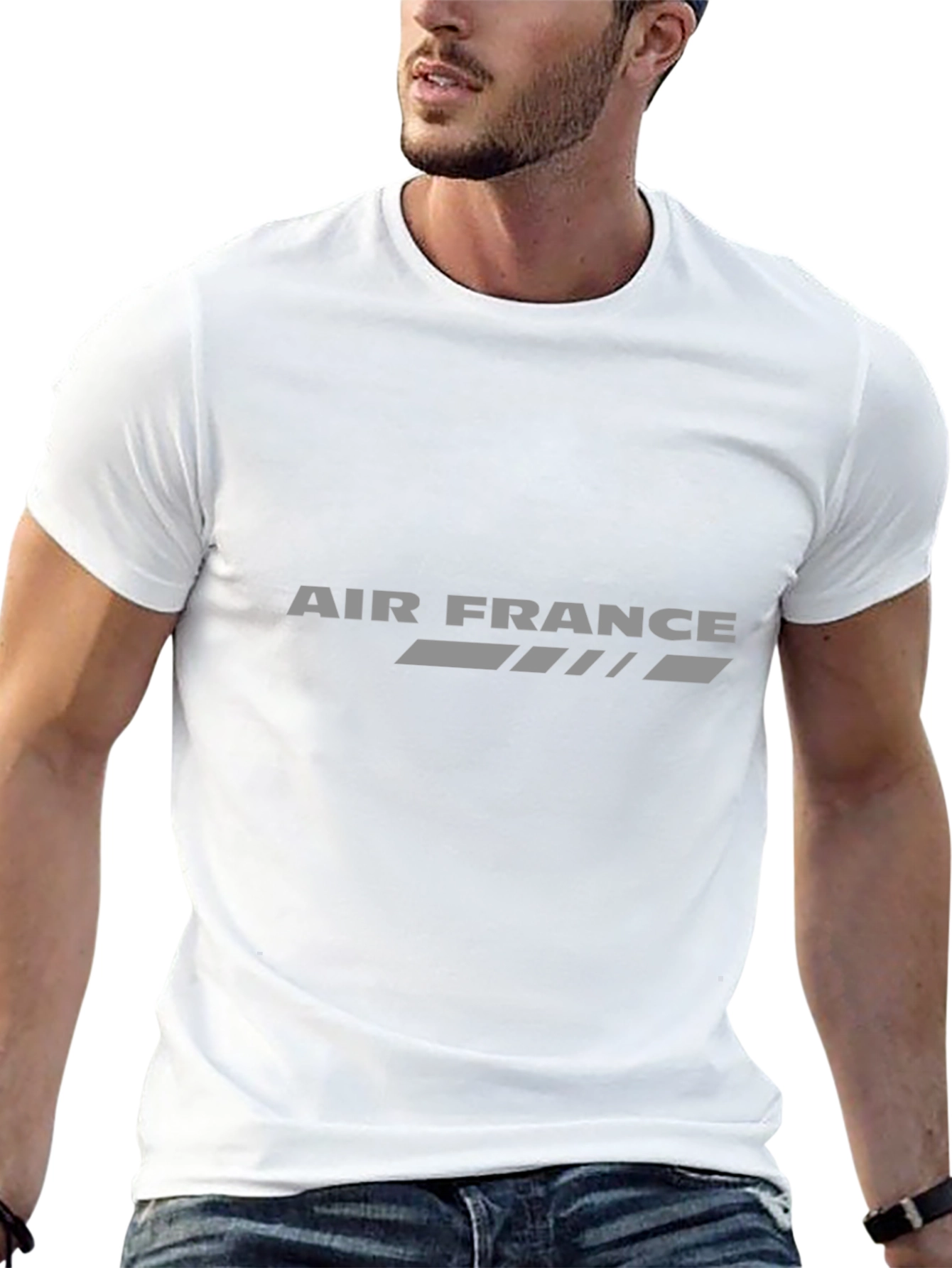 Air France Graphic Tee - Retro Aviation Shirt