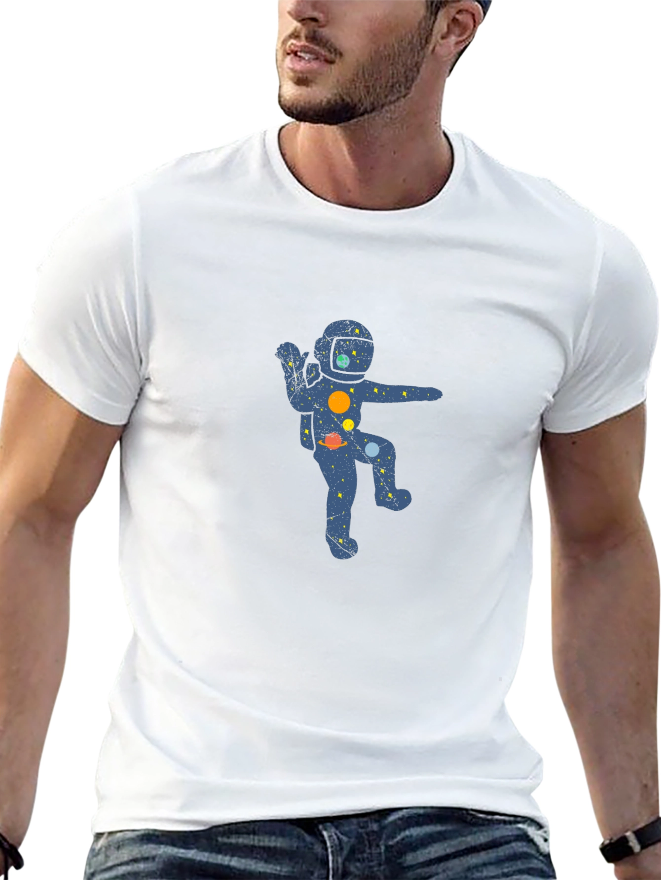 Astronaut Space Galaxy Graphic T-Shirt