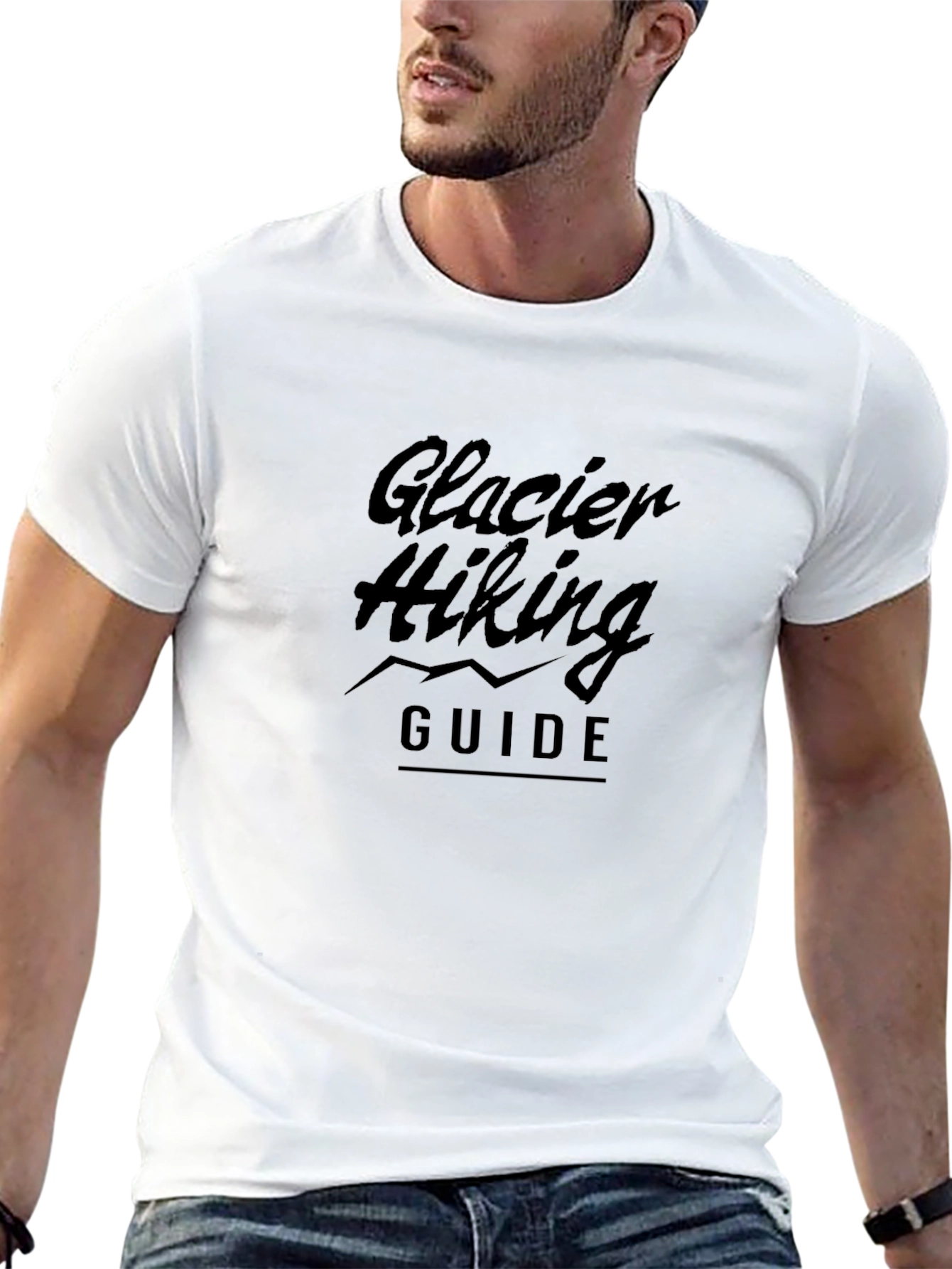 Glacier Hiking Guide Black T-Shirt