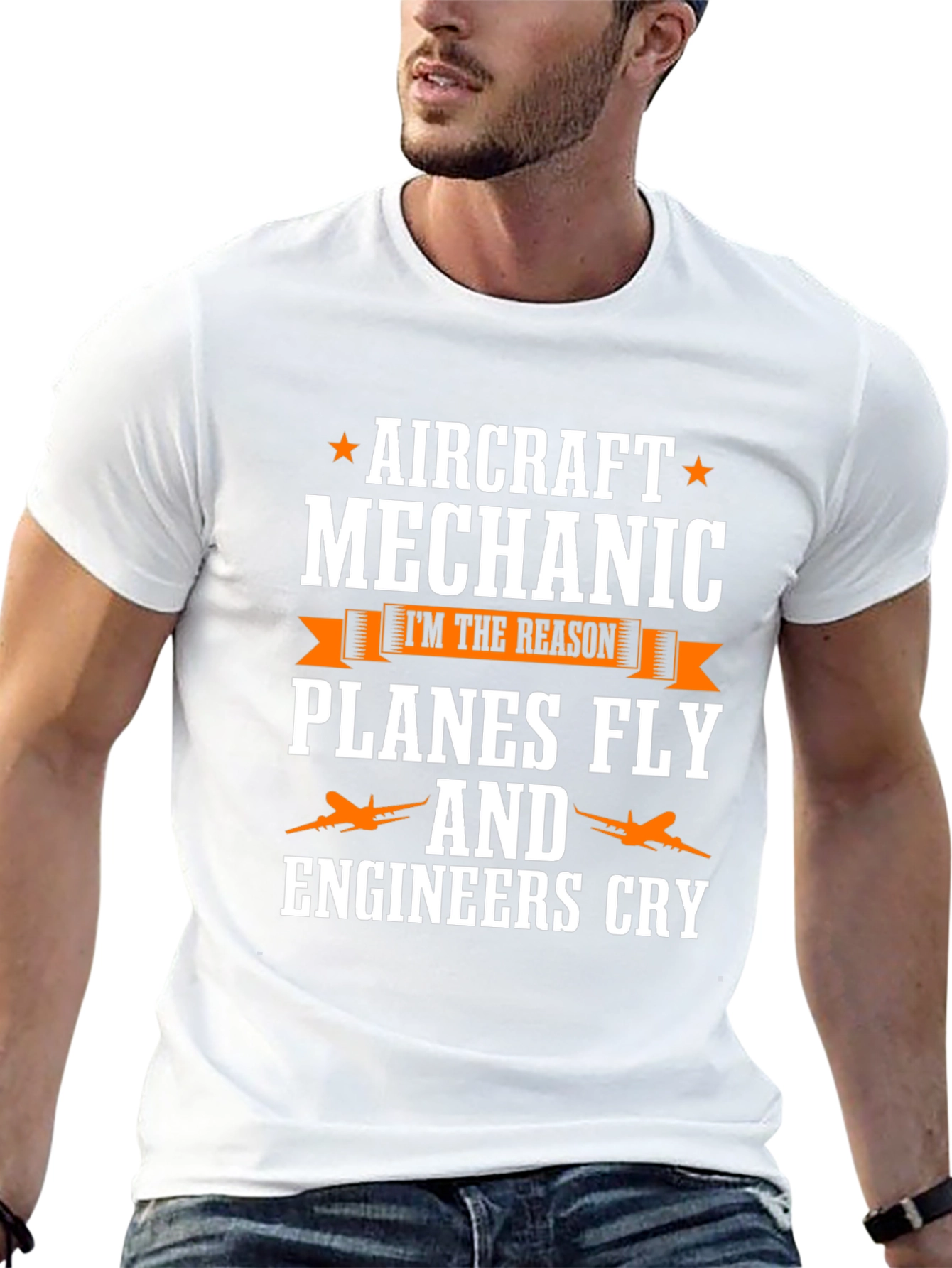Aircraft Mechanic T-Shirt - Planes Fly & Engineers Cry