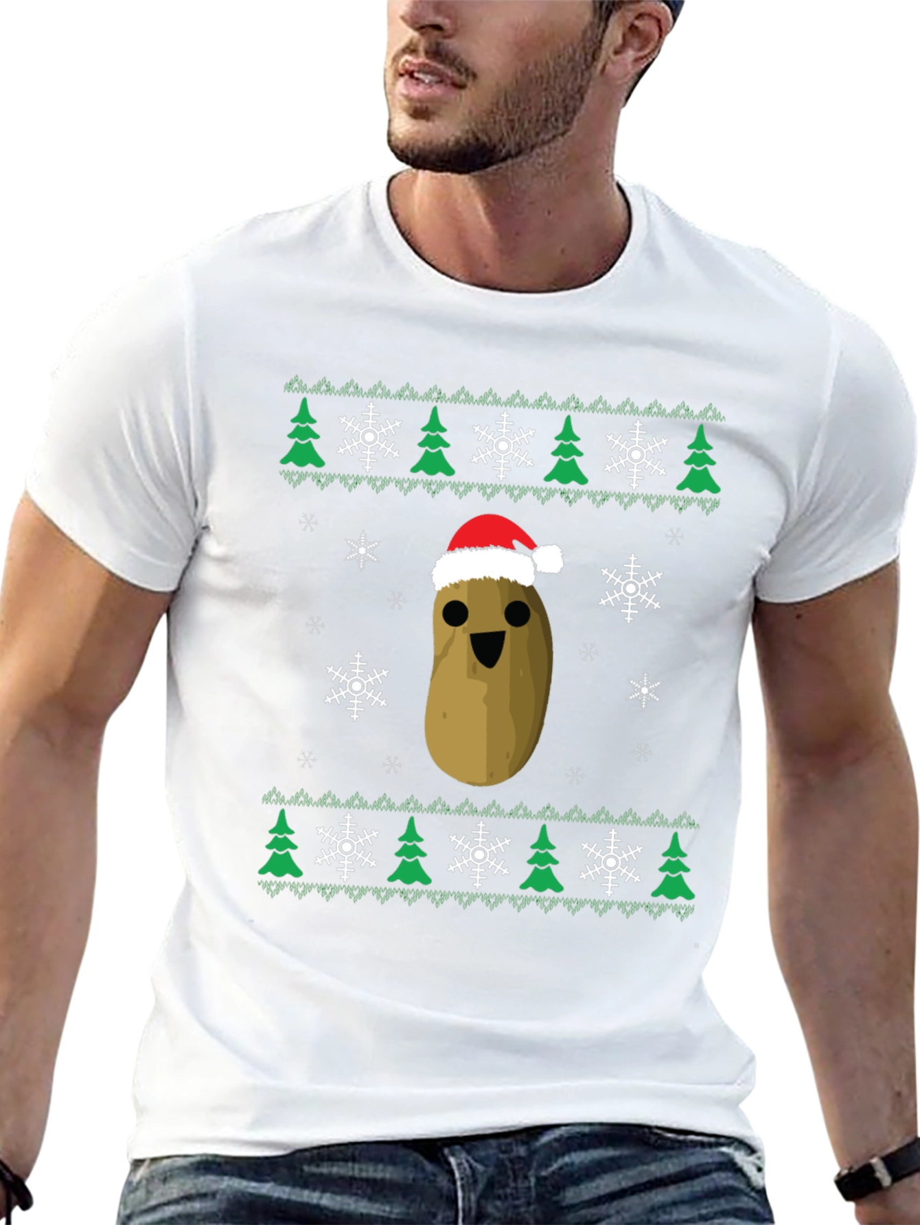 Funny Potato Christmas Ugly Sweater T-Shirt