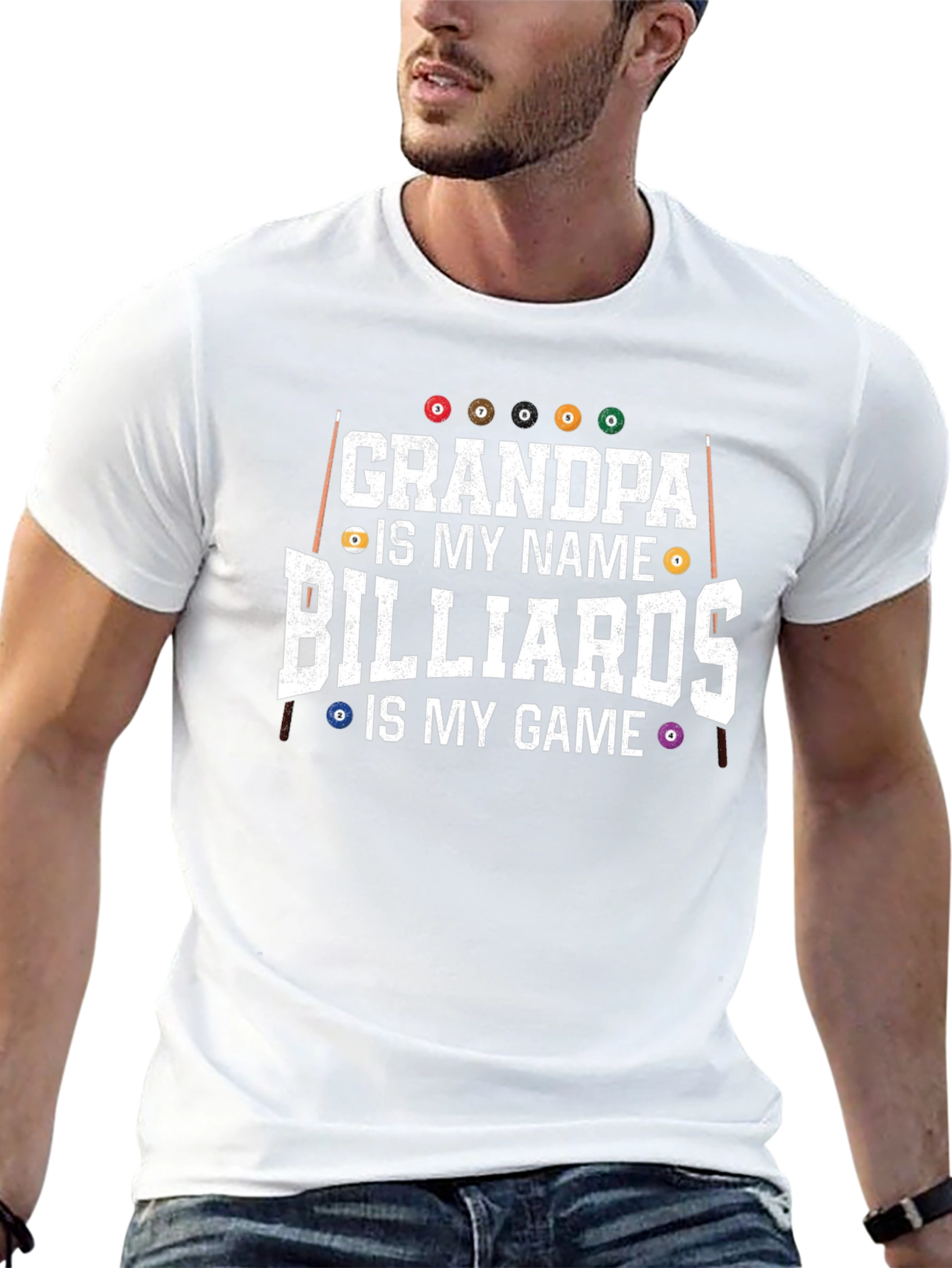 Grandpa Billiards T-Shirt - Game Day Apparel