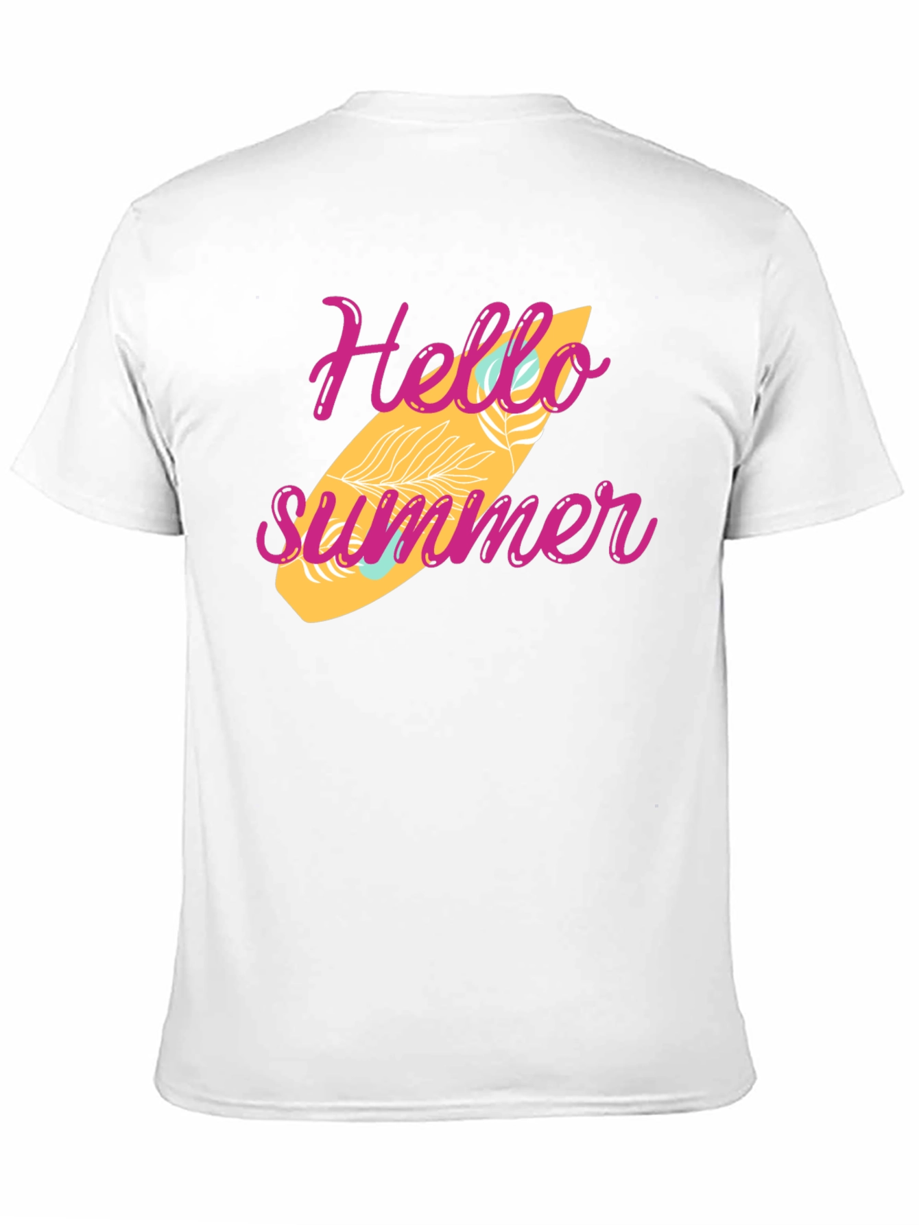 Hello Summer Surfboard Graphic Tee