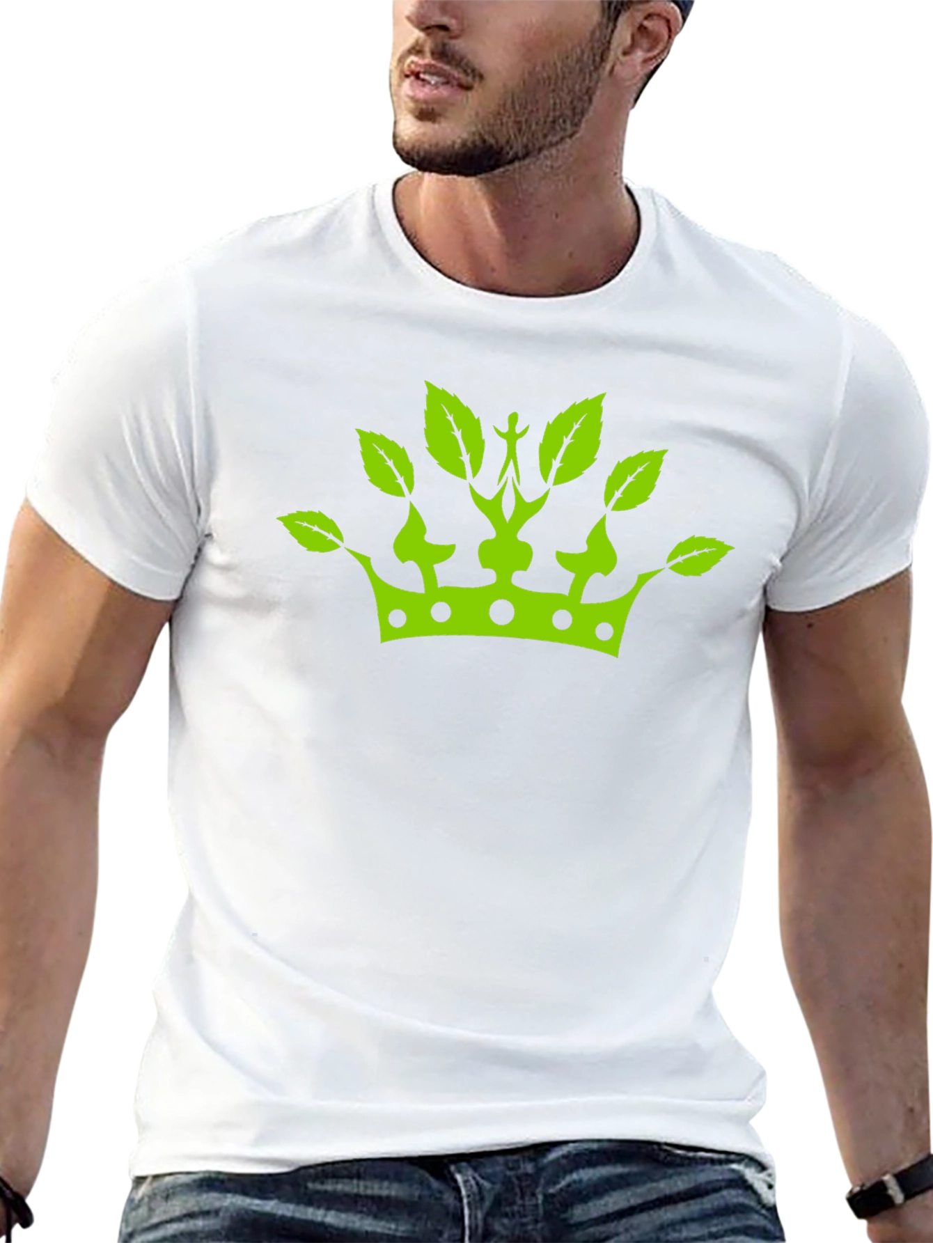 Green Crown Leaf T-Shirt