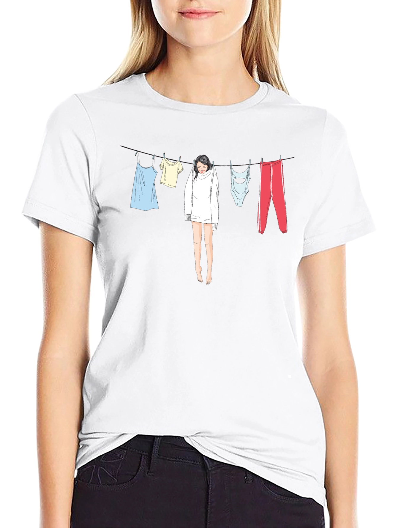 Hanging Out T-Shirt: Relaxed Fit Unique Design