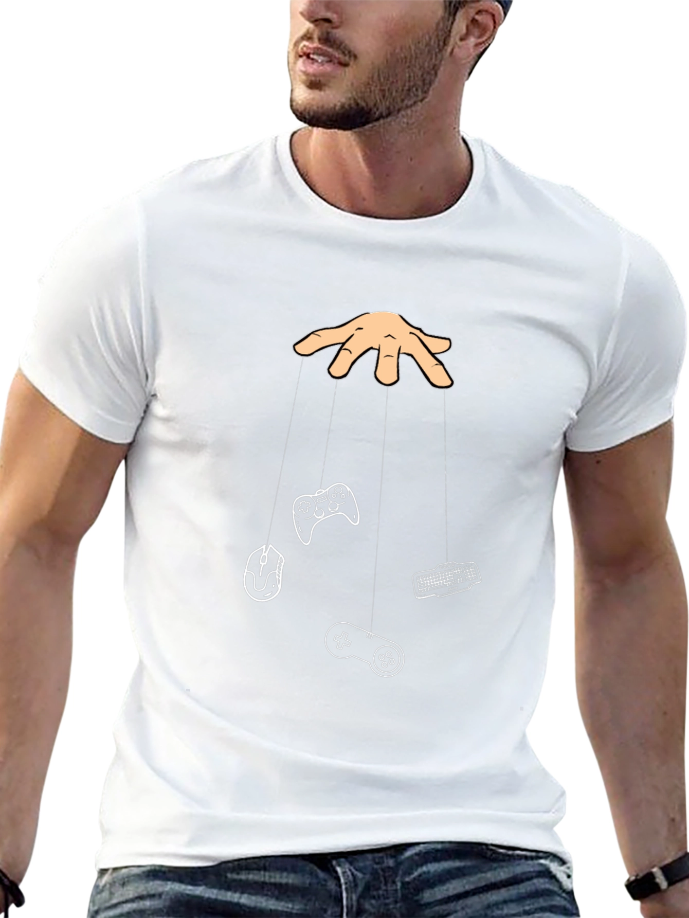 Gamer Puppet T-Shirt - Black Cotton Tee
