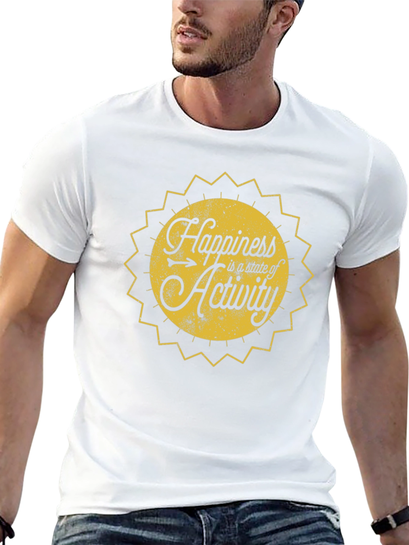 Happiness is Activity T-Shirt - Black