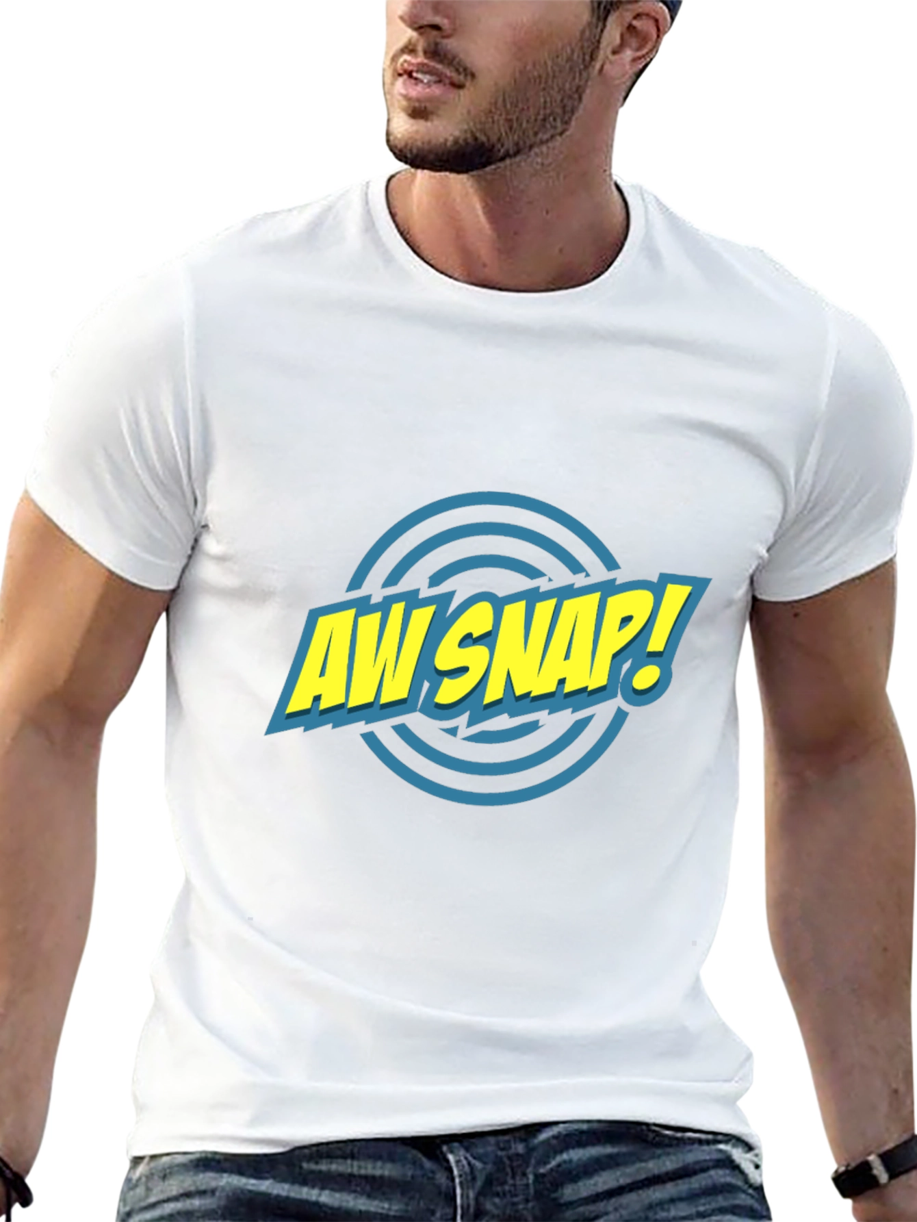 Aw Snap! Graphic Tee - Comic Style Black T-Shirt