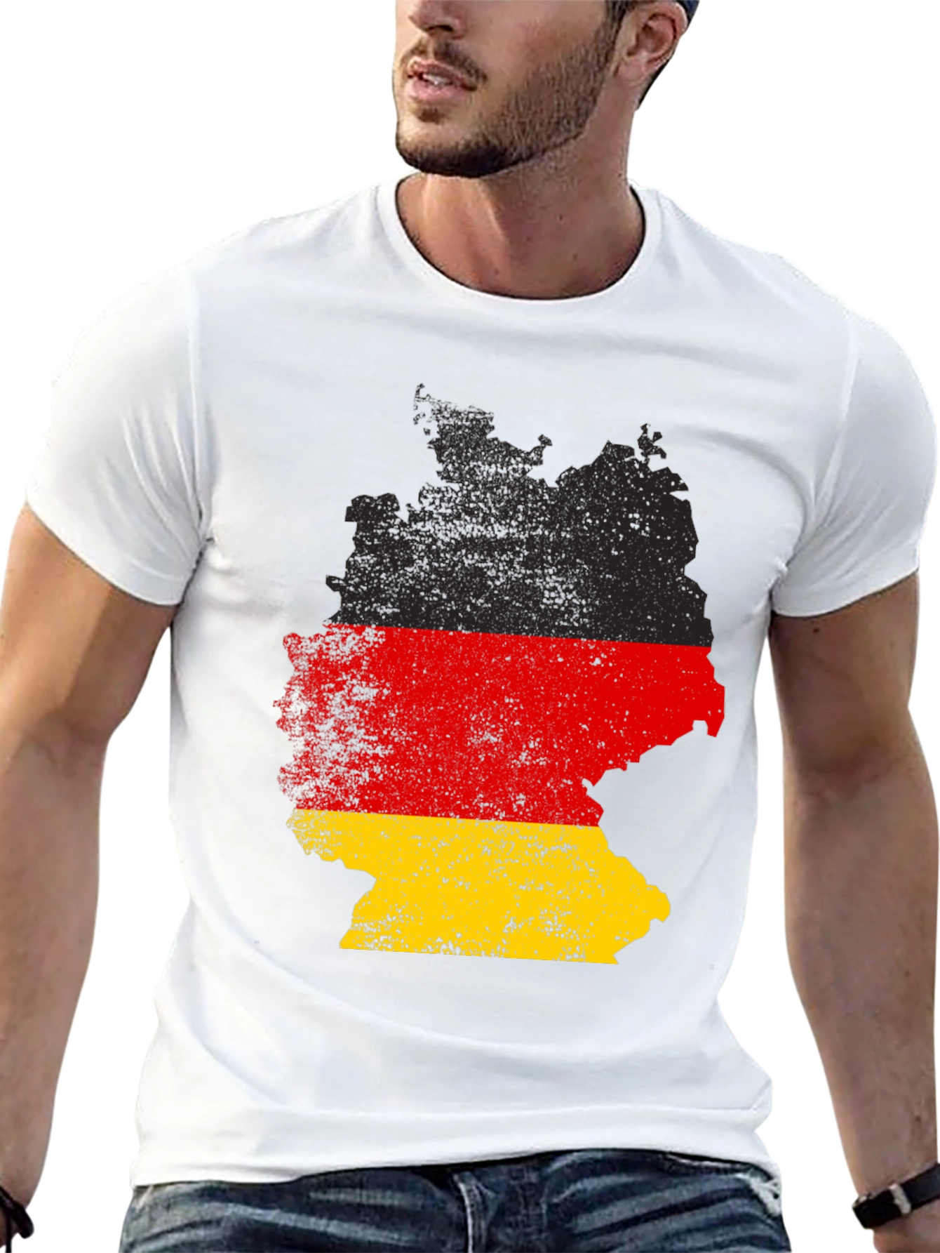 Germany Flag Map T-Shirt - Patriotic Graphic Tee