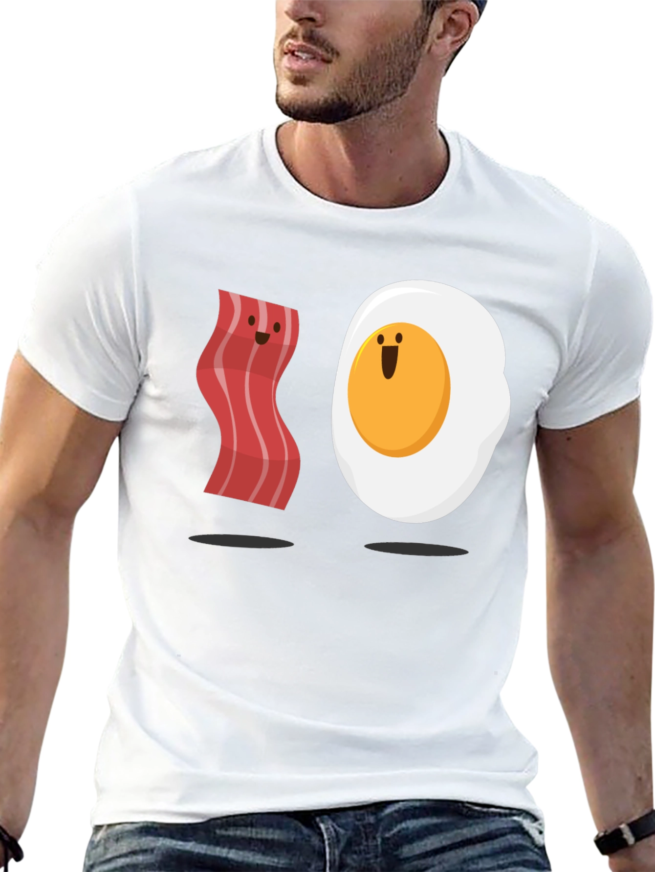 Bacon and Egg Funny Matching T-Shirt