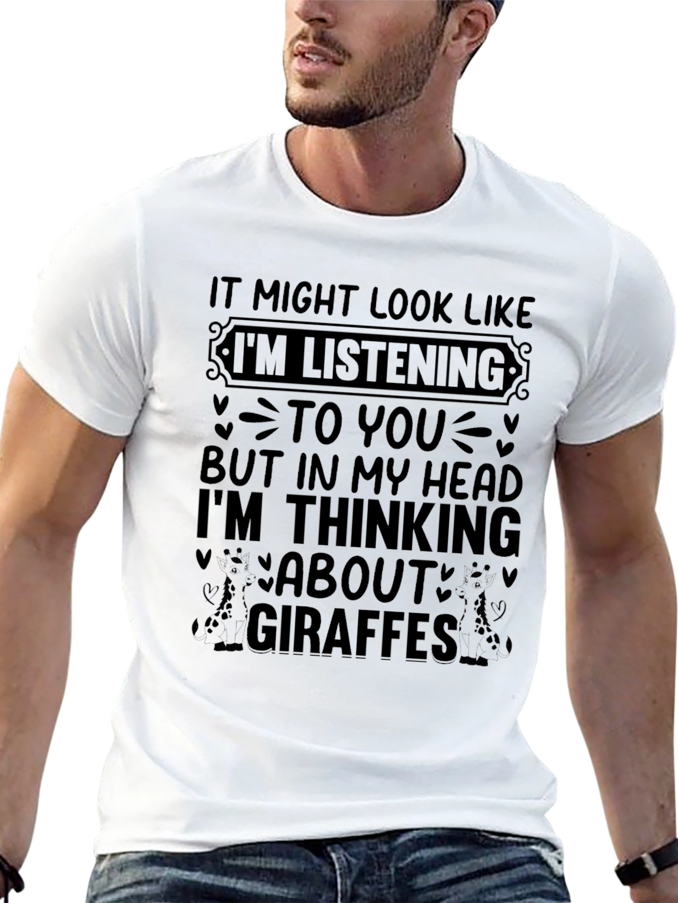 Giraffe Lover Tee - Funny Novelty T-Shirt