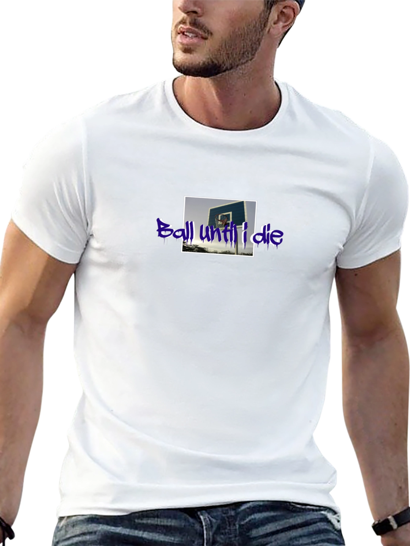 Ball Until I Die Black Graphic T-Shirt