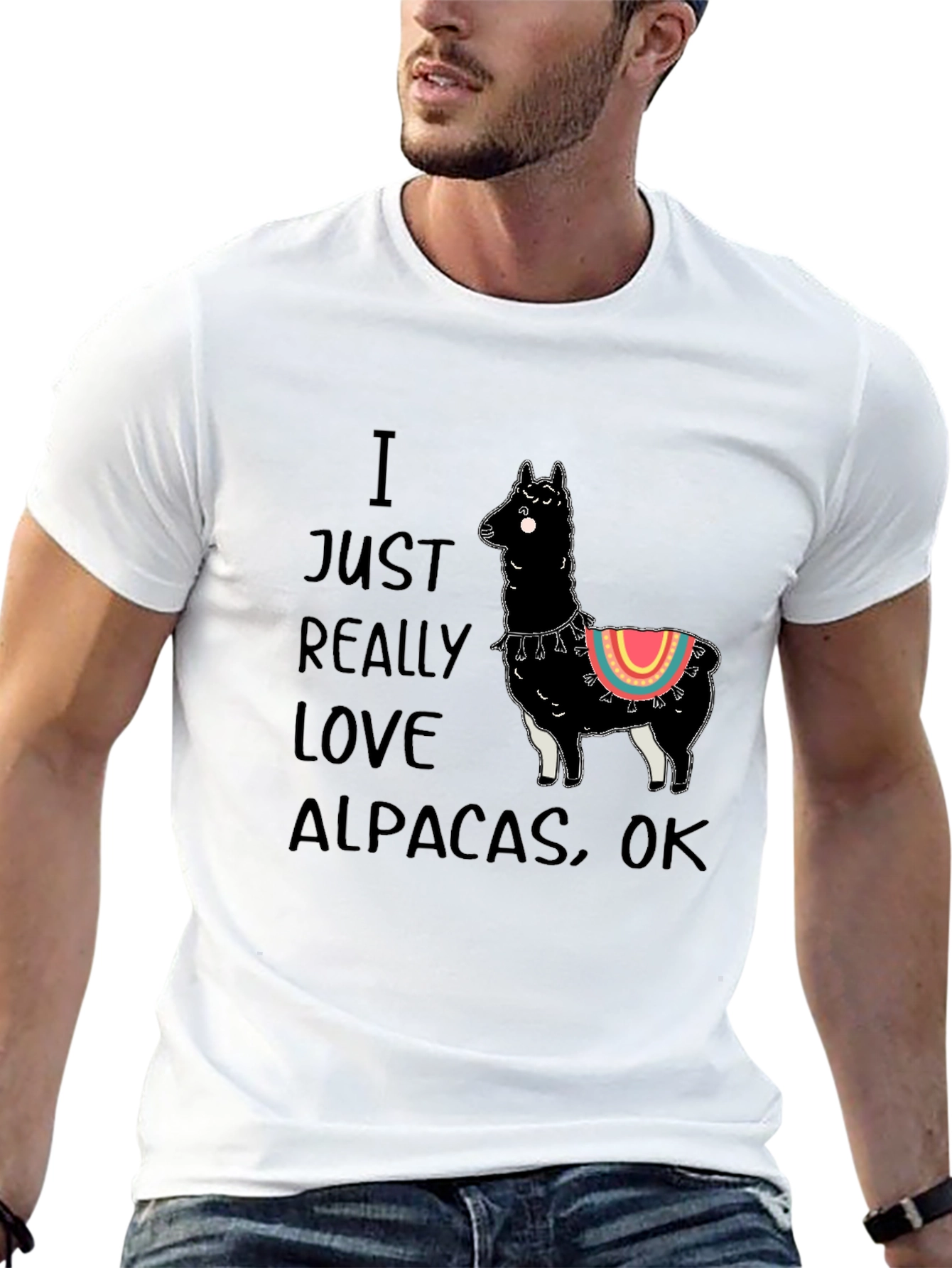 Alpaca Lovers Black T-Shirt