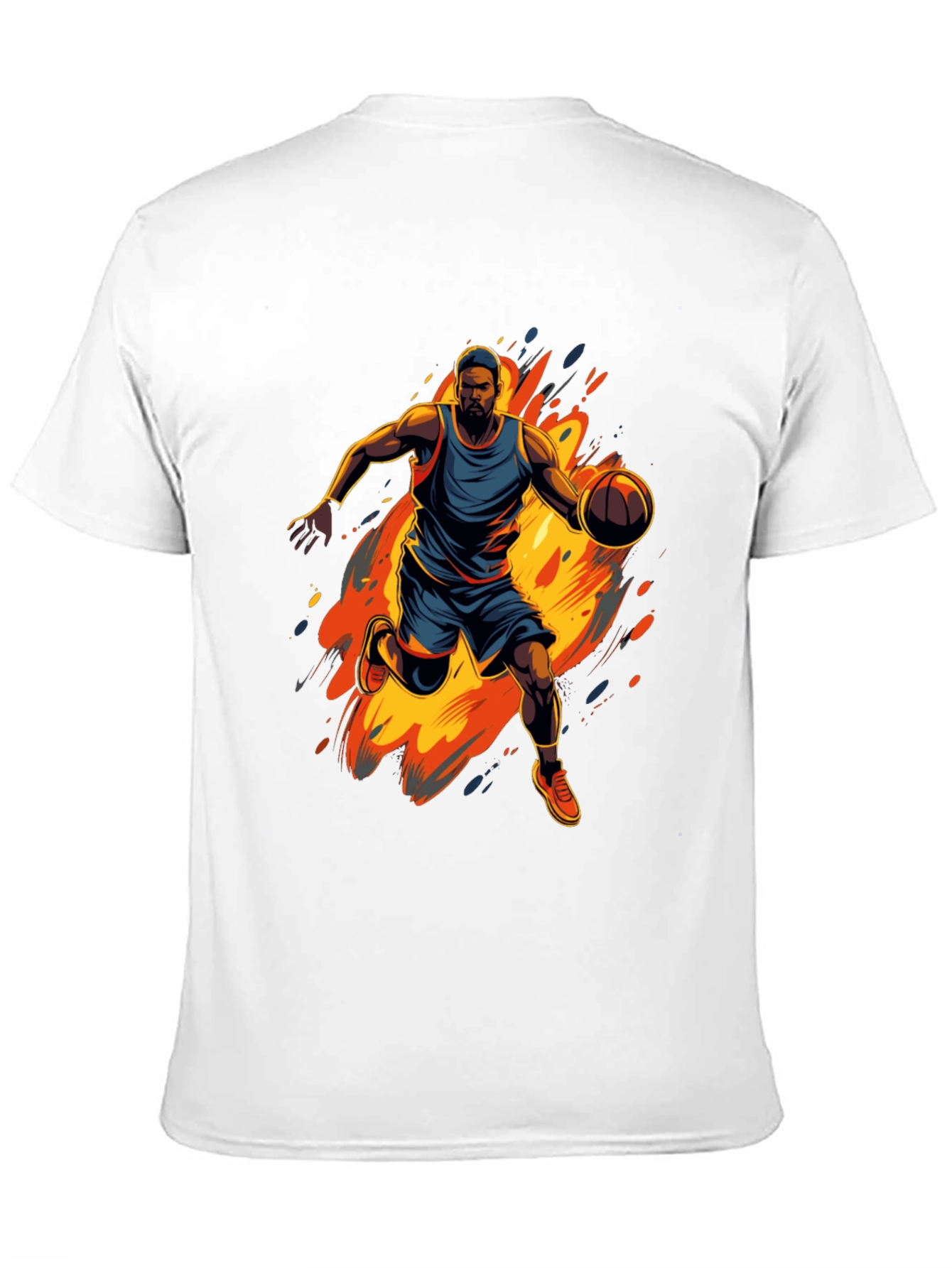 Basketball Player Graphic Print T-Shirt