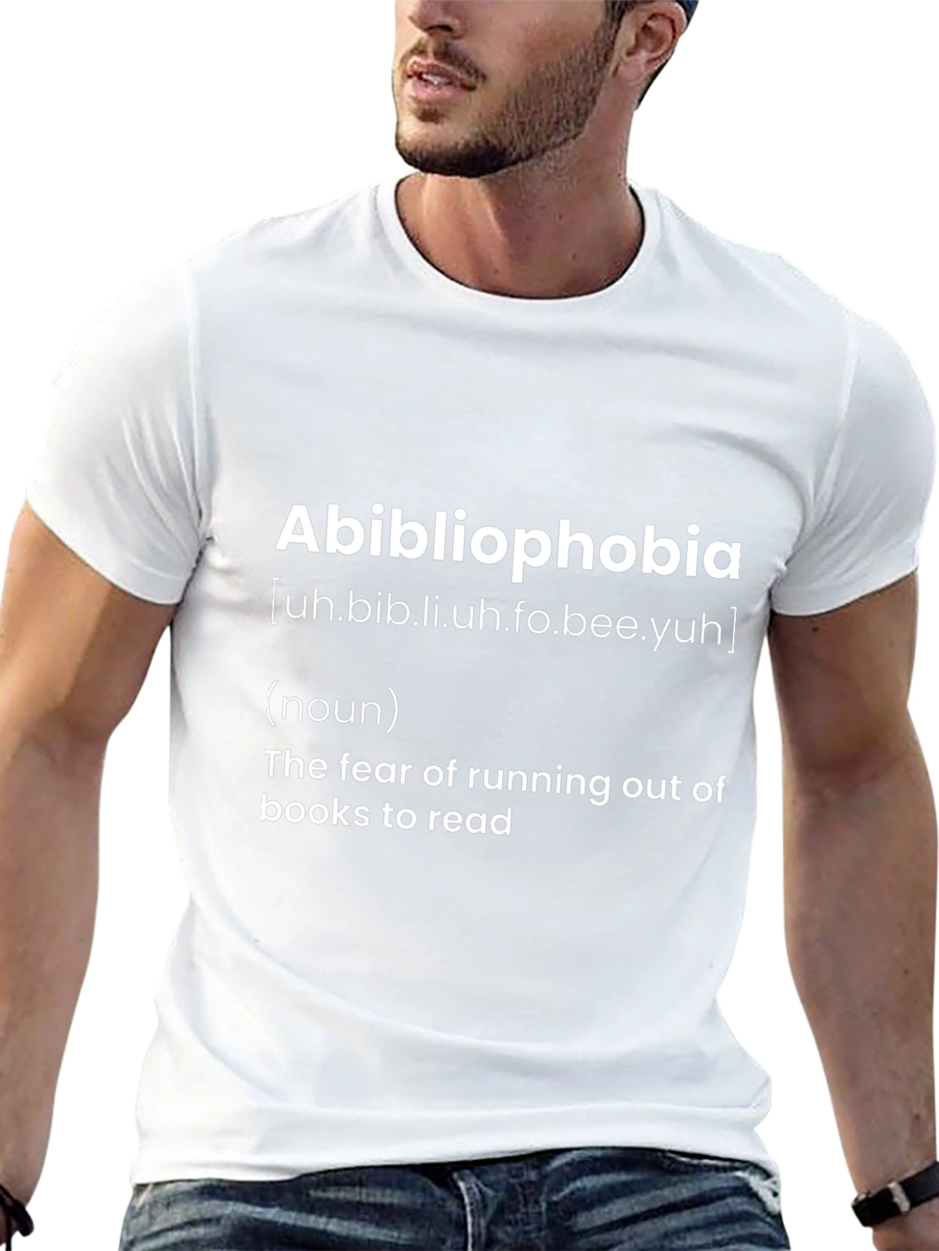 Abibliophobia Definition T-Shirt - Funny Book Lover Gift