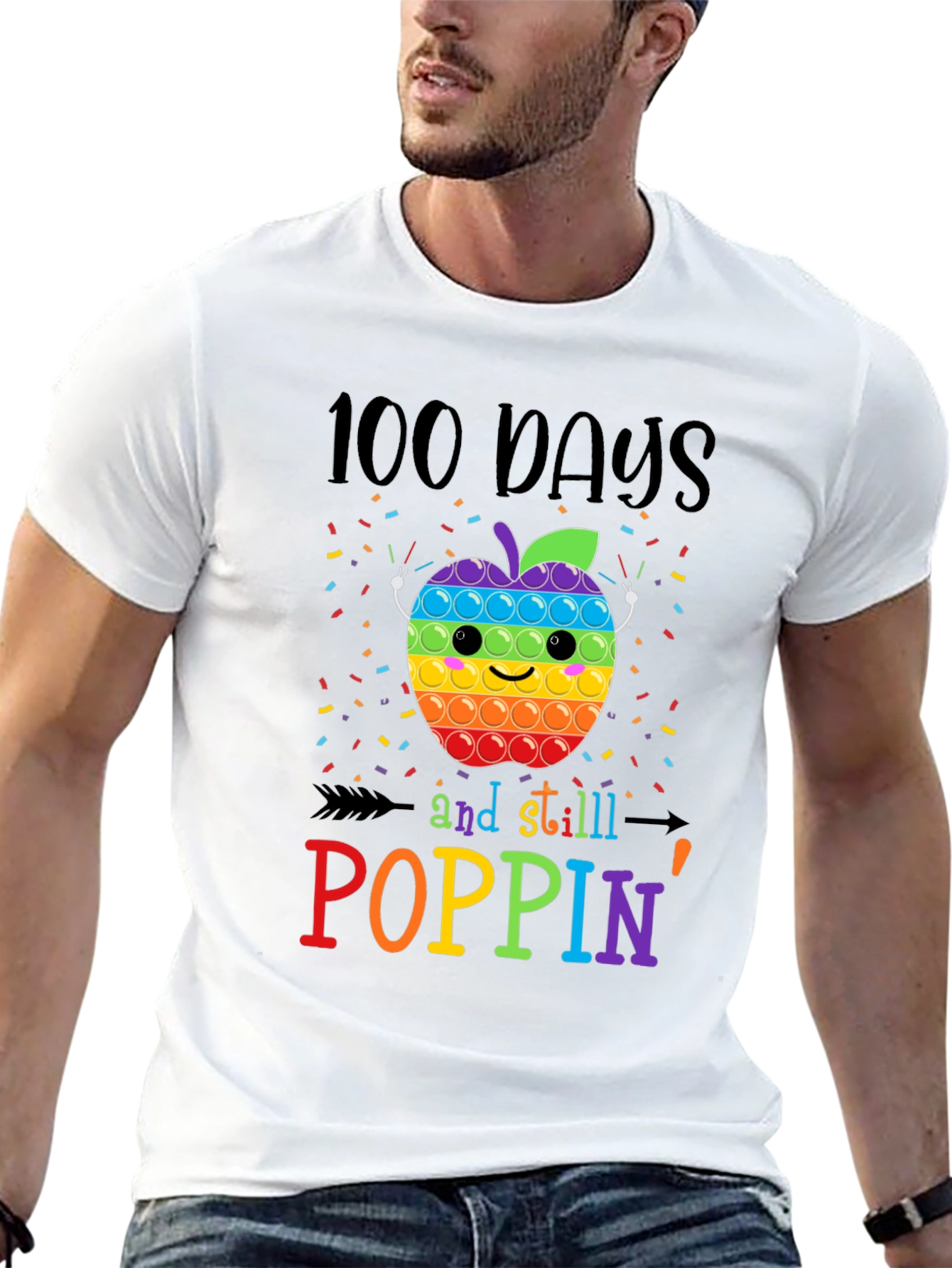 100 Days Poppin Apple T-Shirt