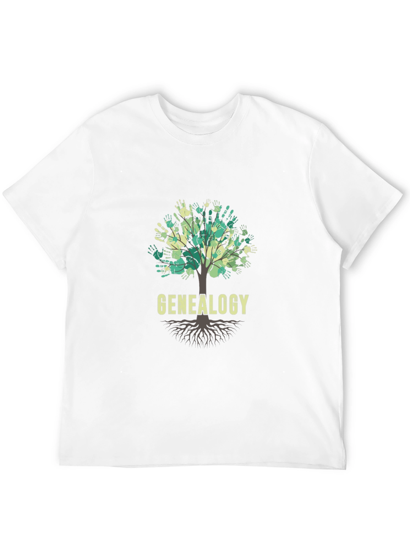 Genealogy Family Tree Handprint T-Shirt
