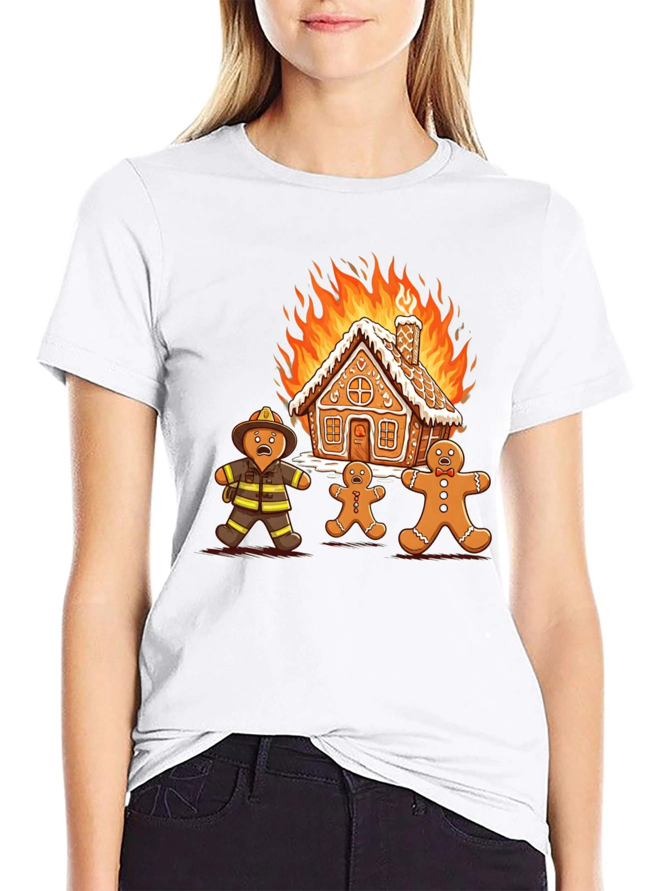 Gingerbread Inferno Graphic T-Shirt