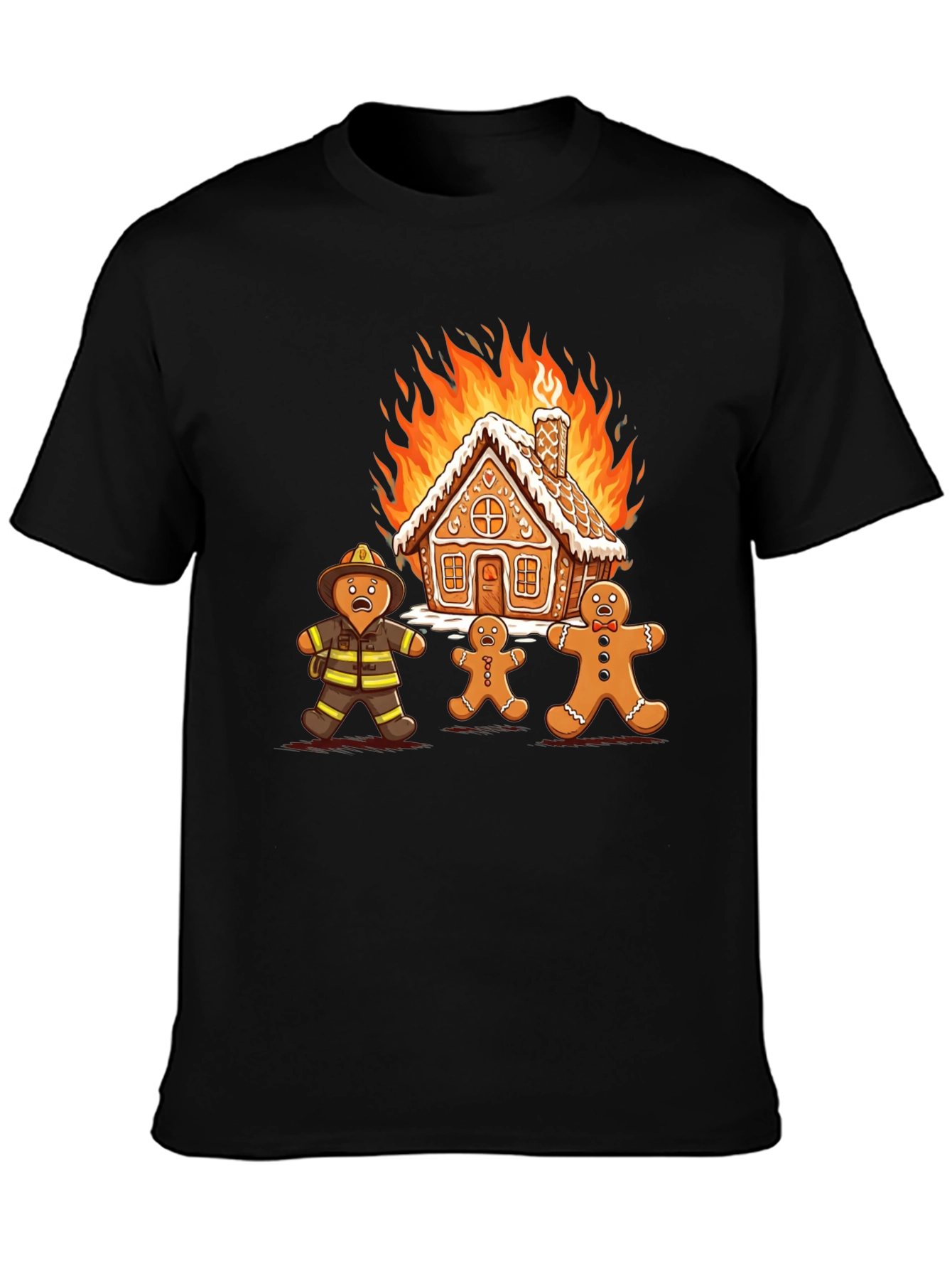 Gingerbread Inferno Graphic T-Shirt