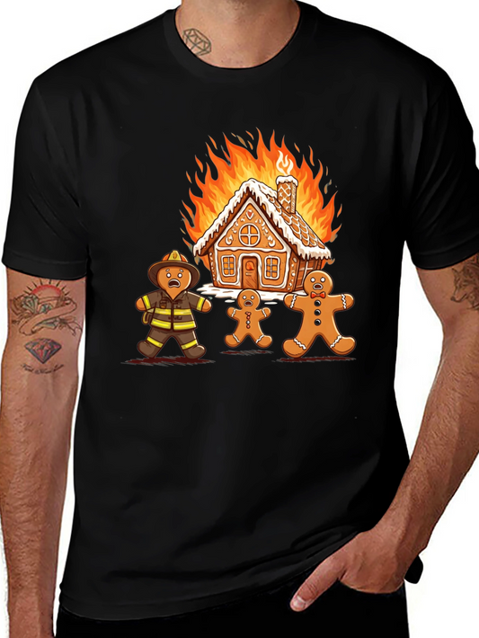 Gingerbread Inferno Graphic T-Shirt