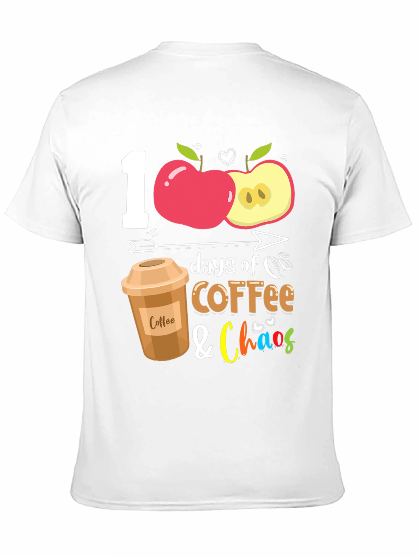 100 Days Coffee & Chaos Teacher T-Shirt