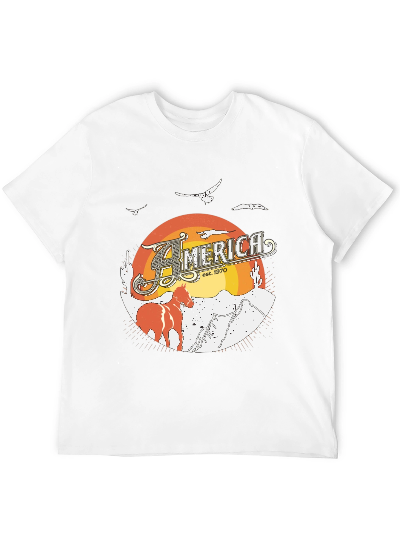 America Est. 1970 Graphic Tee - Black