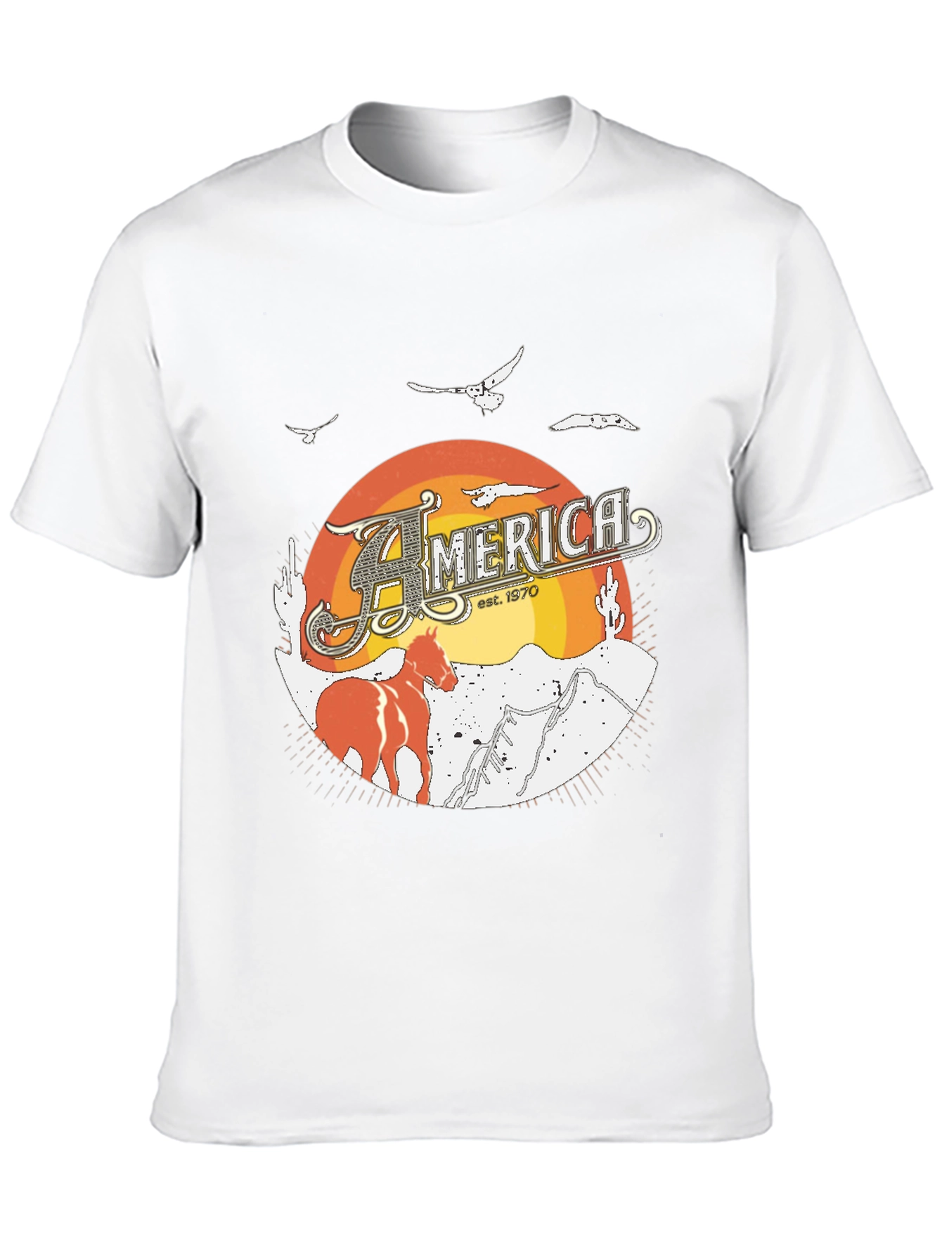 America Est. 1970 Graphic Tee - Black