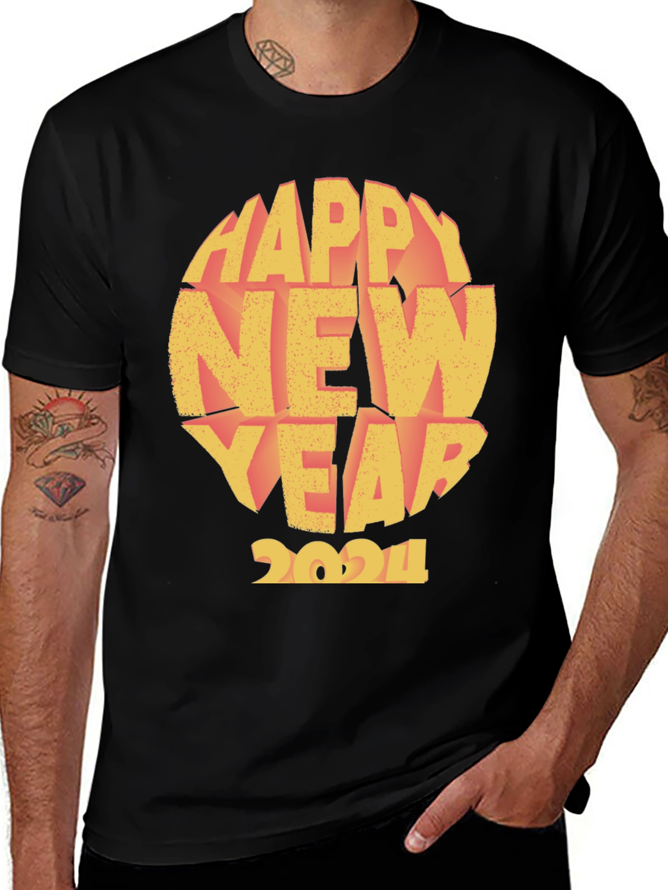 Happy New Year 2024 Graphic T-Shirt