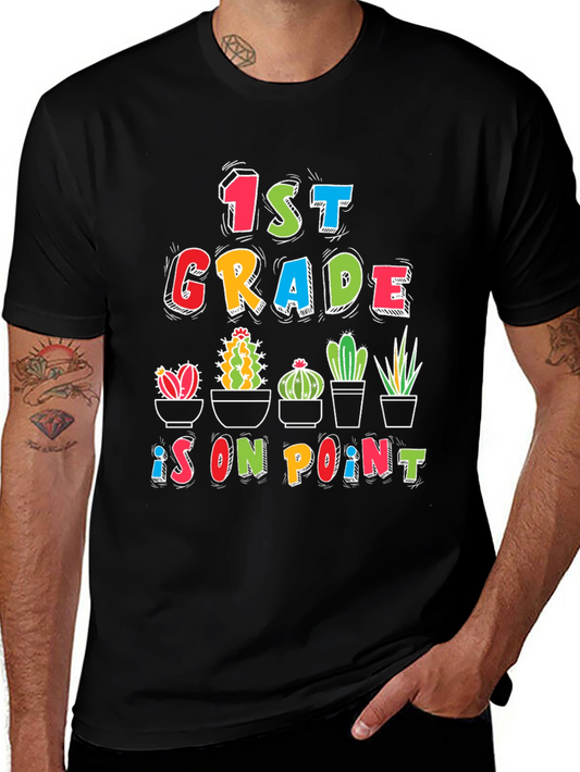 1st Grade On Point Cactus T-Shirt