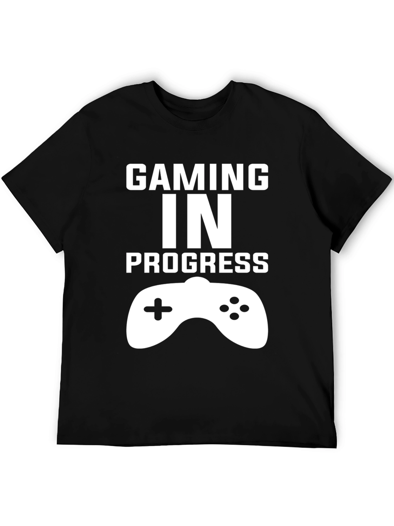 Gaming In Progress Black T-Shirt - Gamer Gift