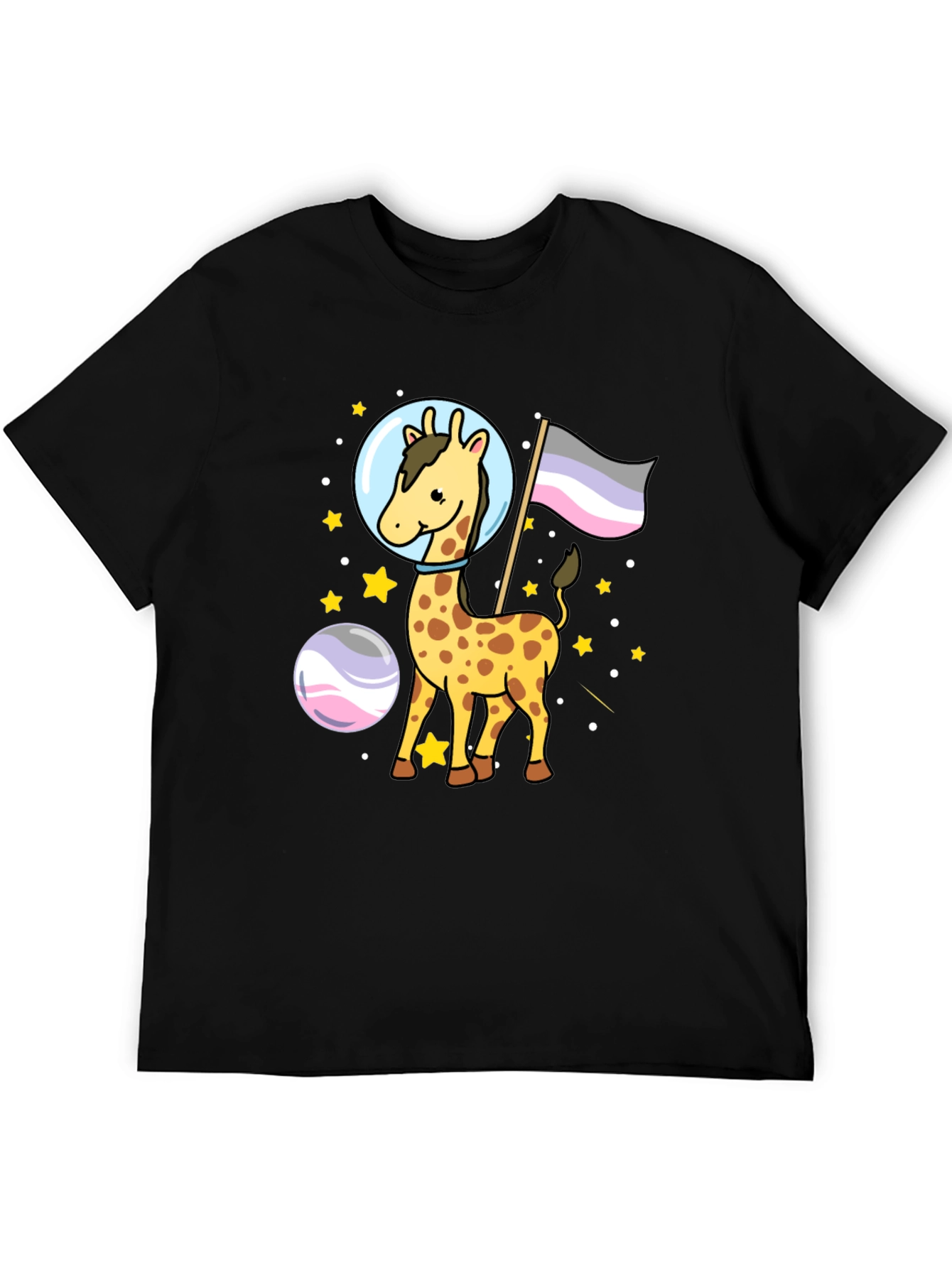 Astronaut Giraffe Graphic Tee