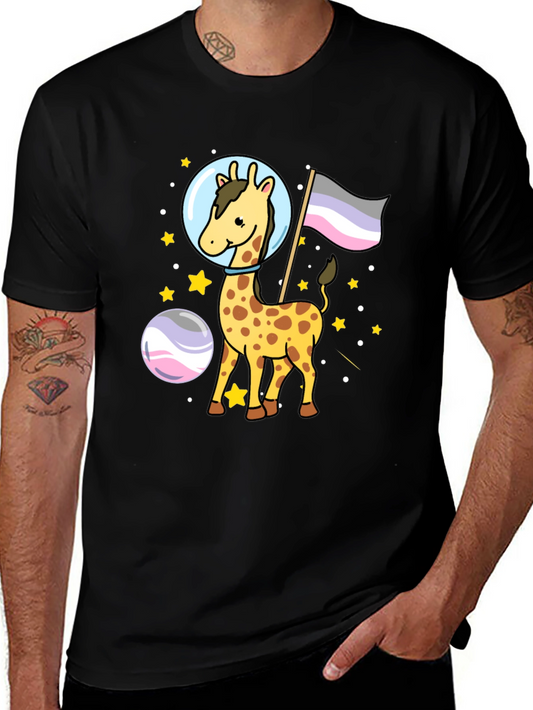 Astronaut Giraffe Graphic Tee
