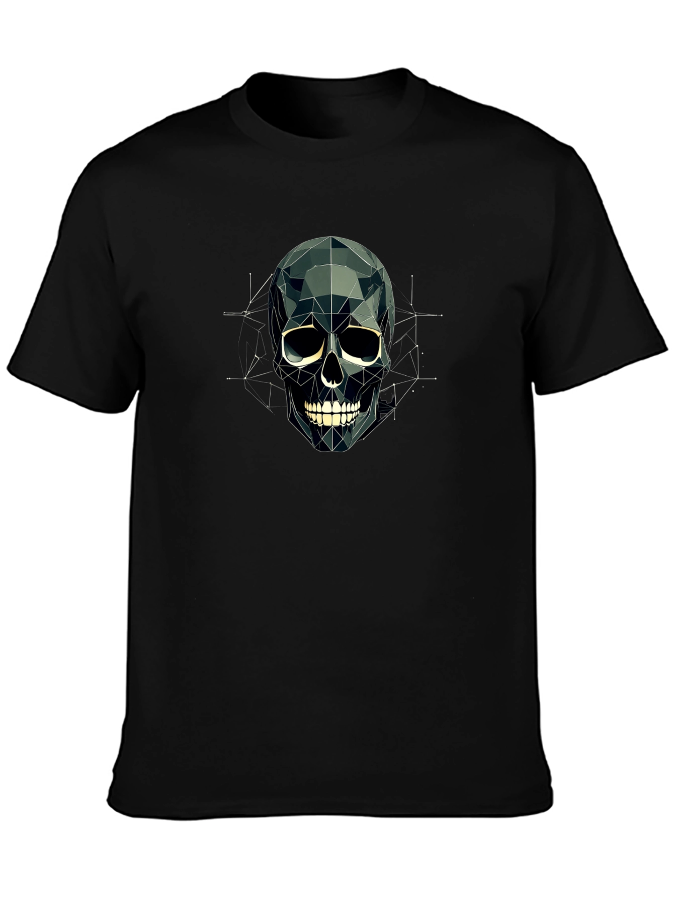 Geometric Skull T-Shirt - Modern Graphic Tee