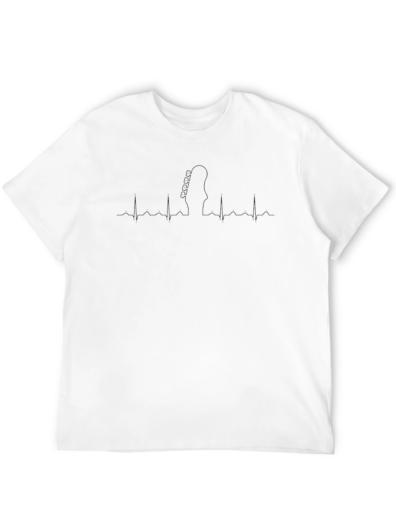 Guitar Heartbeat T-Shirt - Music Lover Tee