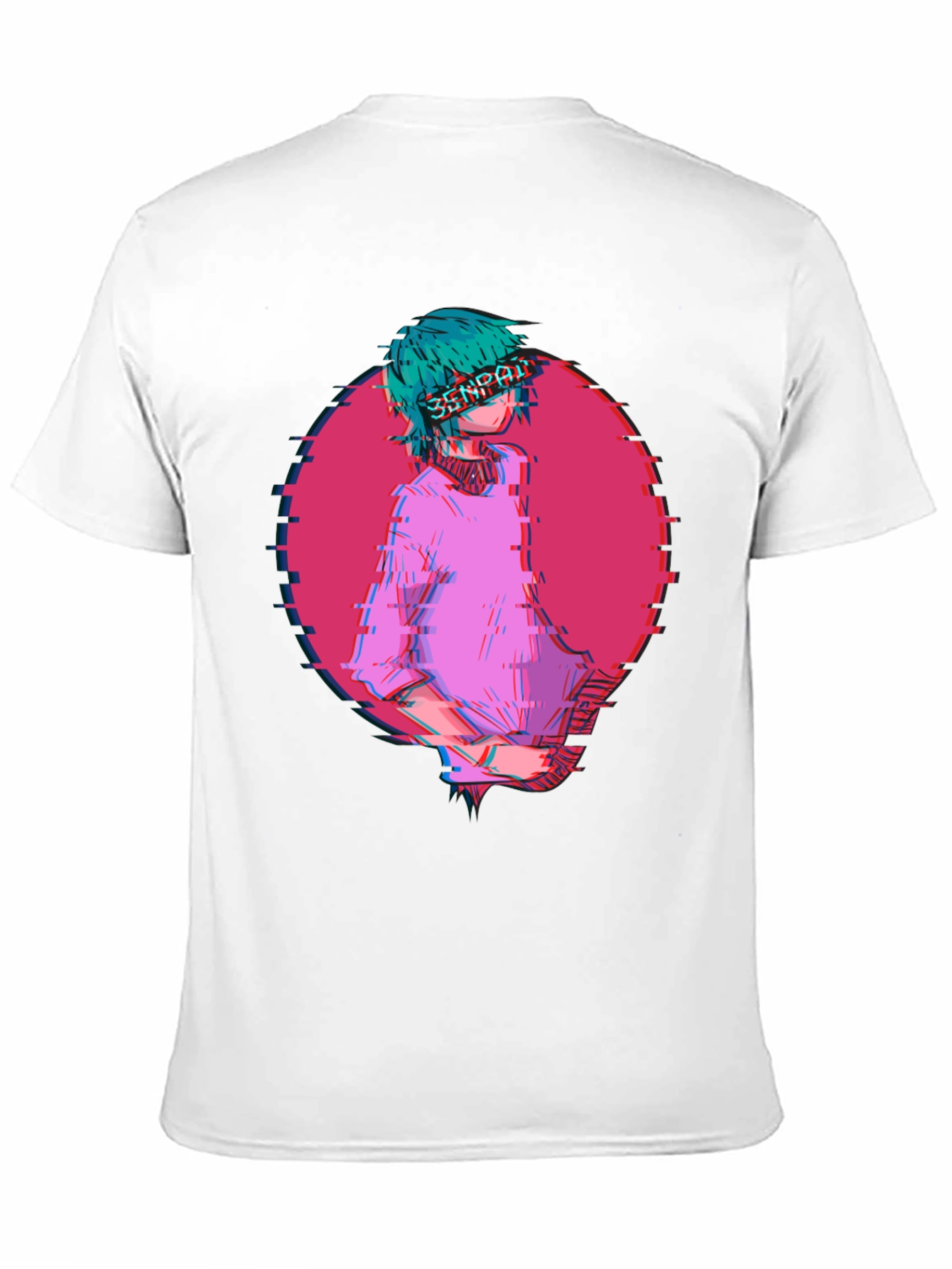 Anime Senpai Graphic Tee - Black