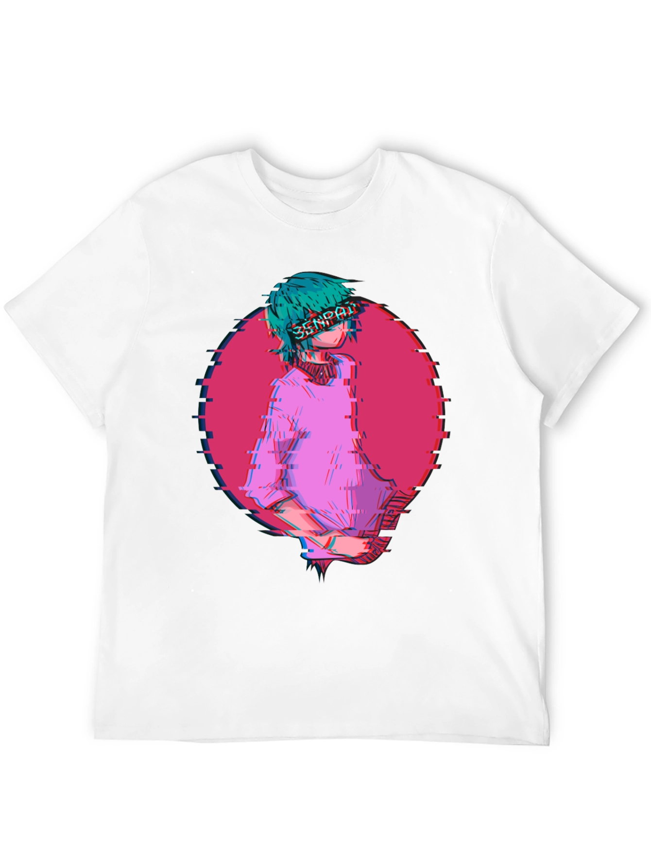 Anime Senpai Graphic Tee - Black
