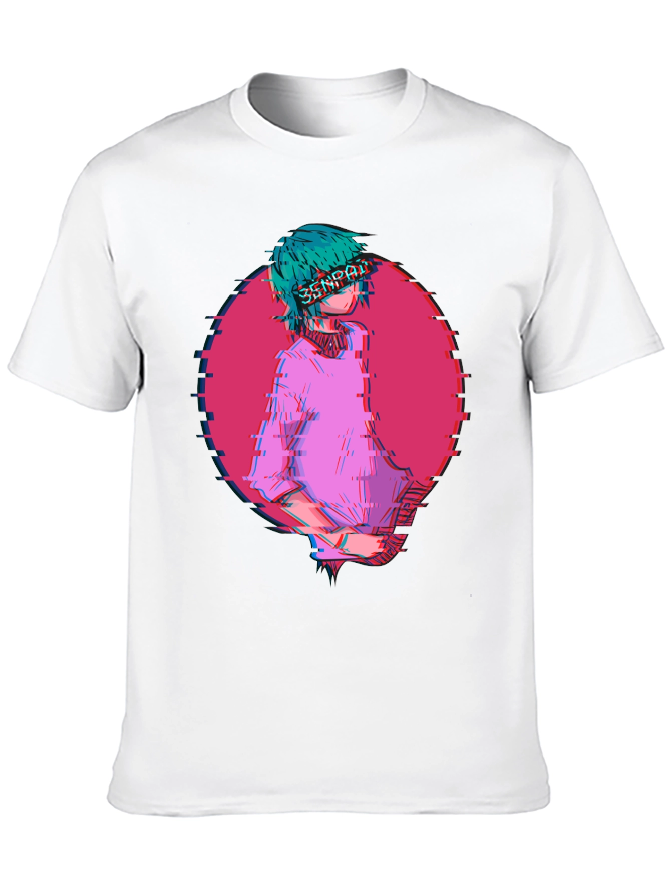 Anime Senpai Graphic Tee - Black