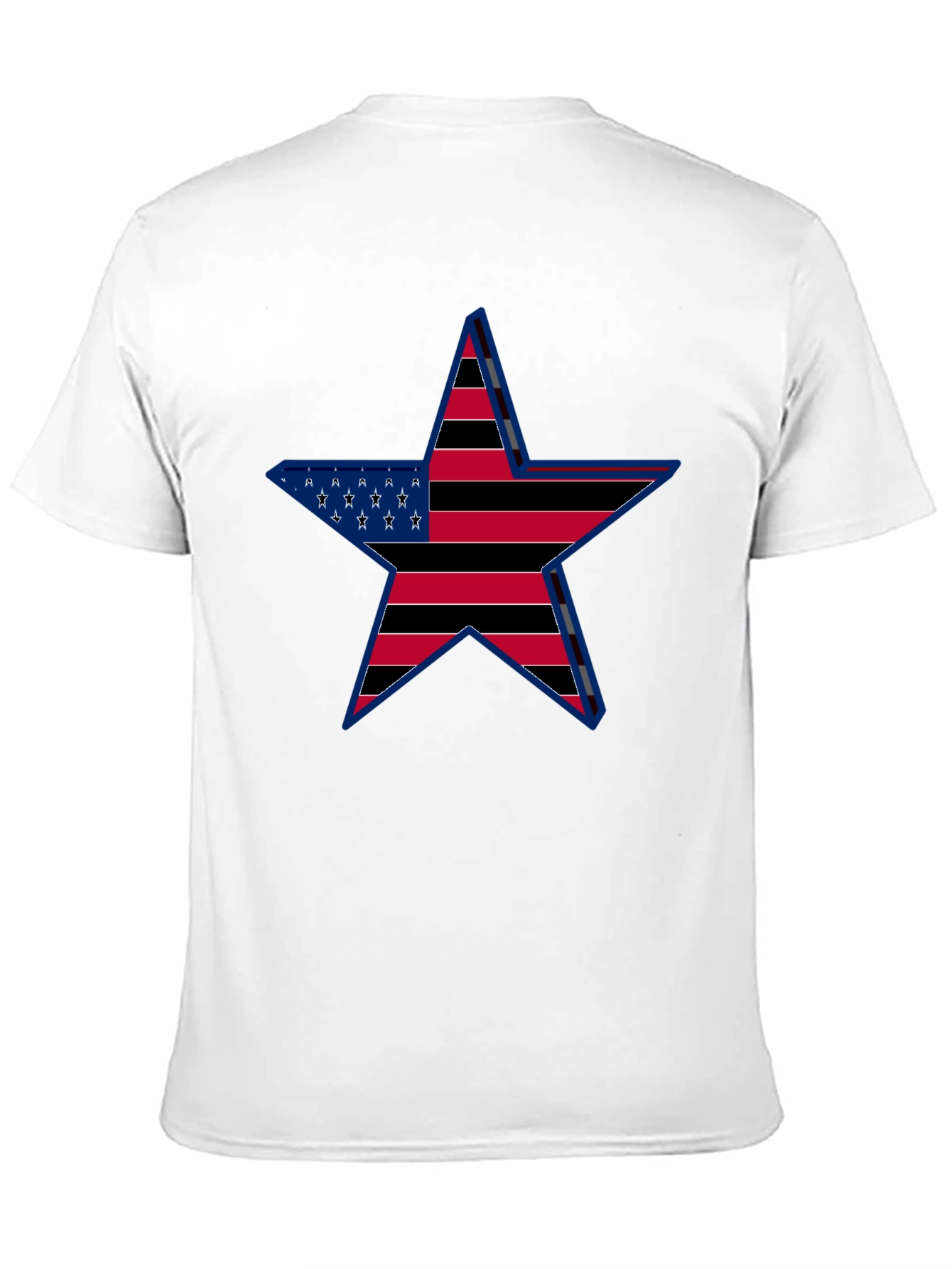 American Flag Star Graphic T-Shirt