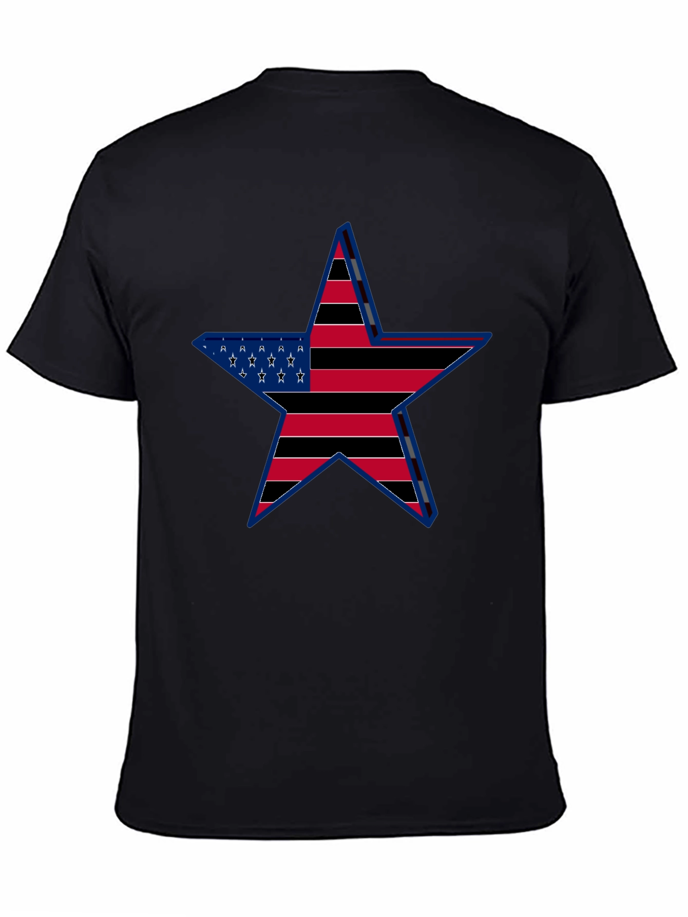 American Flag Star Graphic T-Shirt