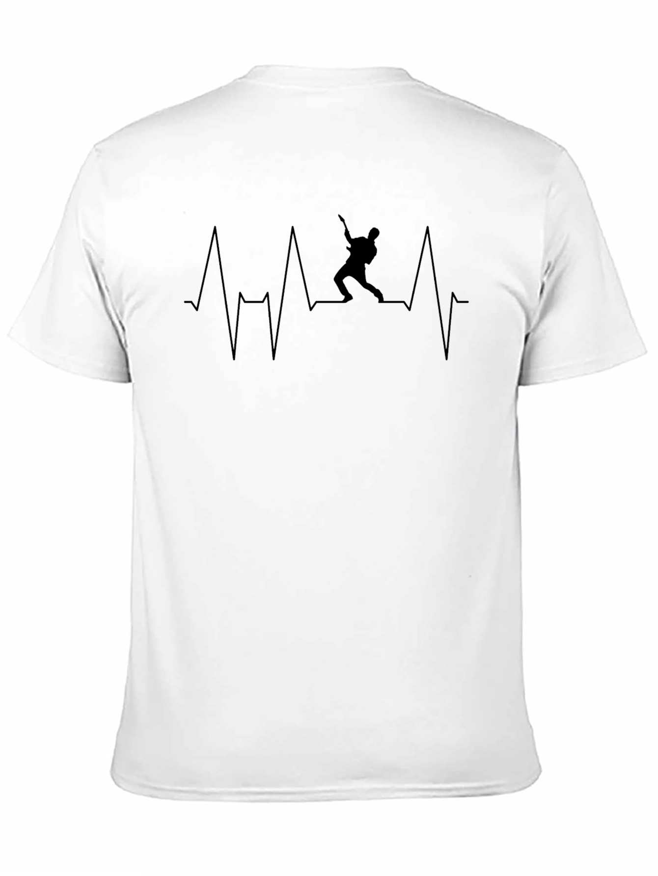 Guitarist Heartbeat Black T-Shirt