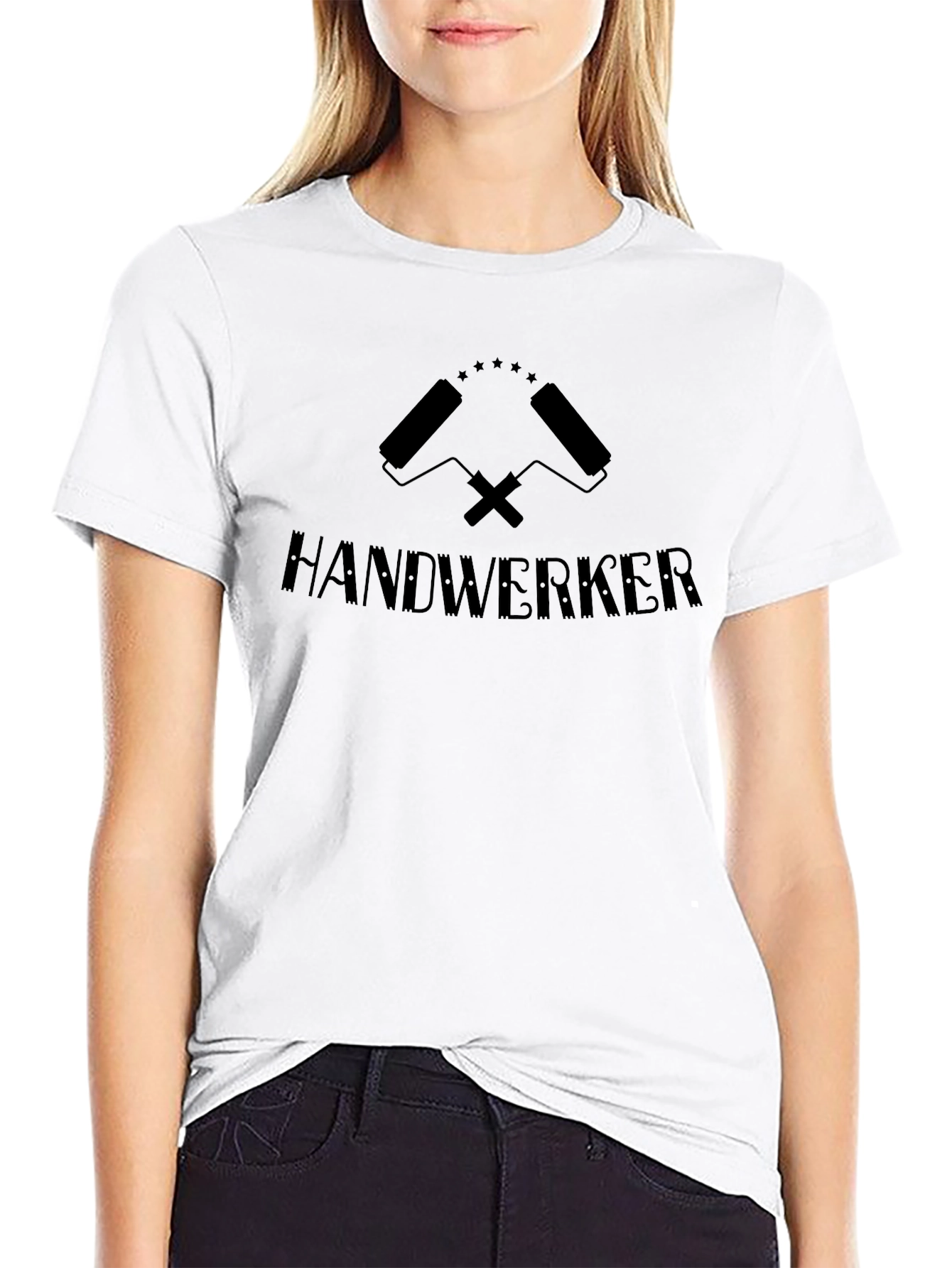 Handwerker Graphic Tee - Black Crew Neck Shirt