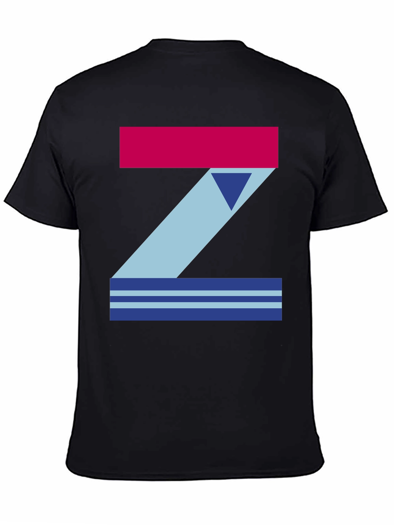 Geometric Z T-Shirt - Casual Graphic Tee