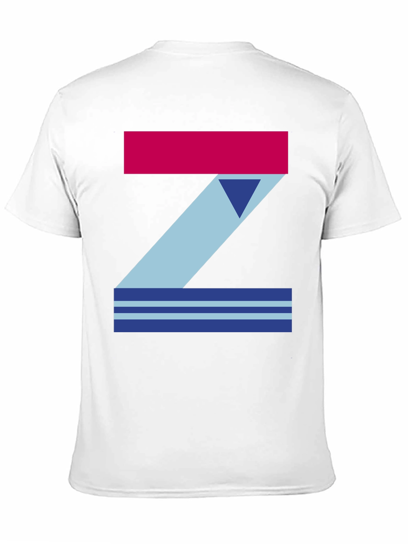 Geometric Z T-Shirt - Casual Graphic Tee