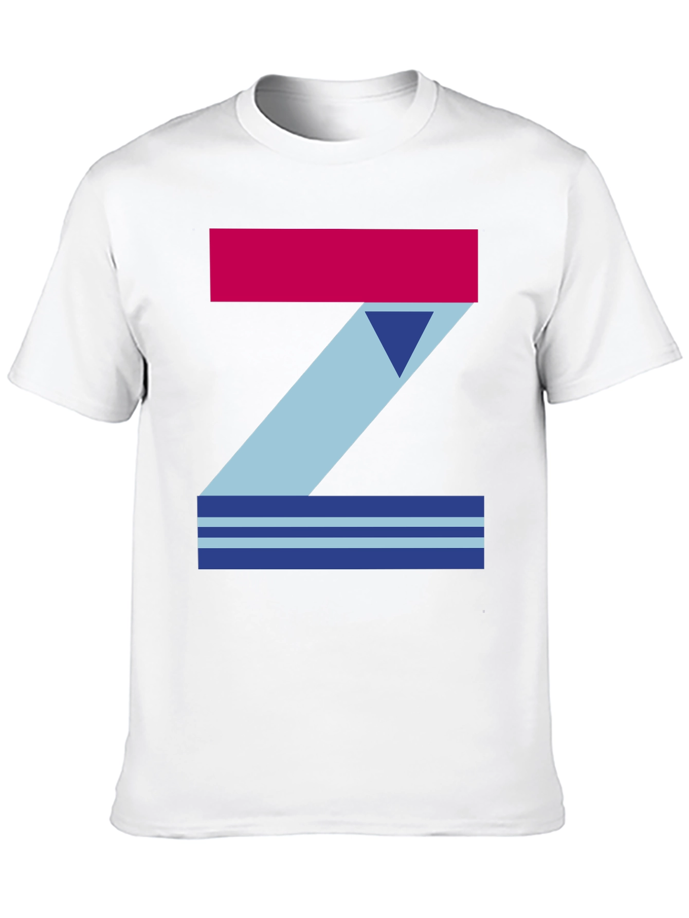 Geometric Z T-Shirt - Casual Graphic Tee