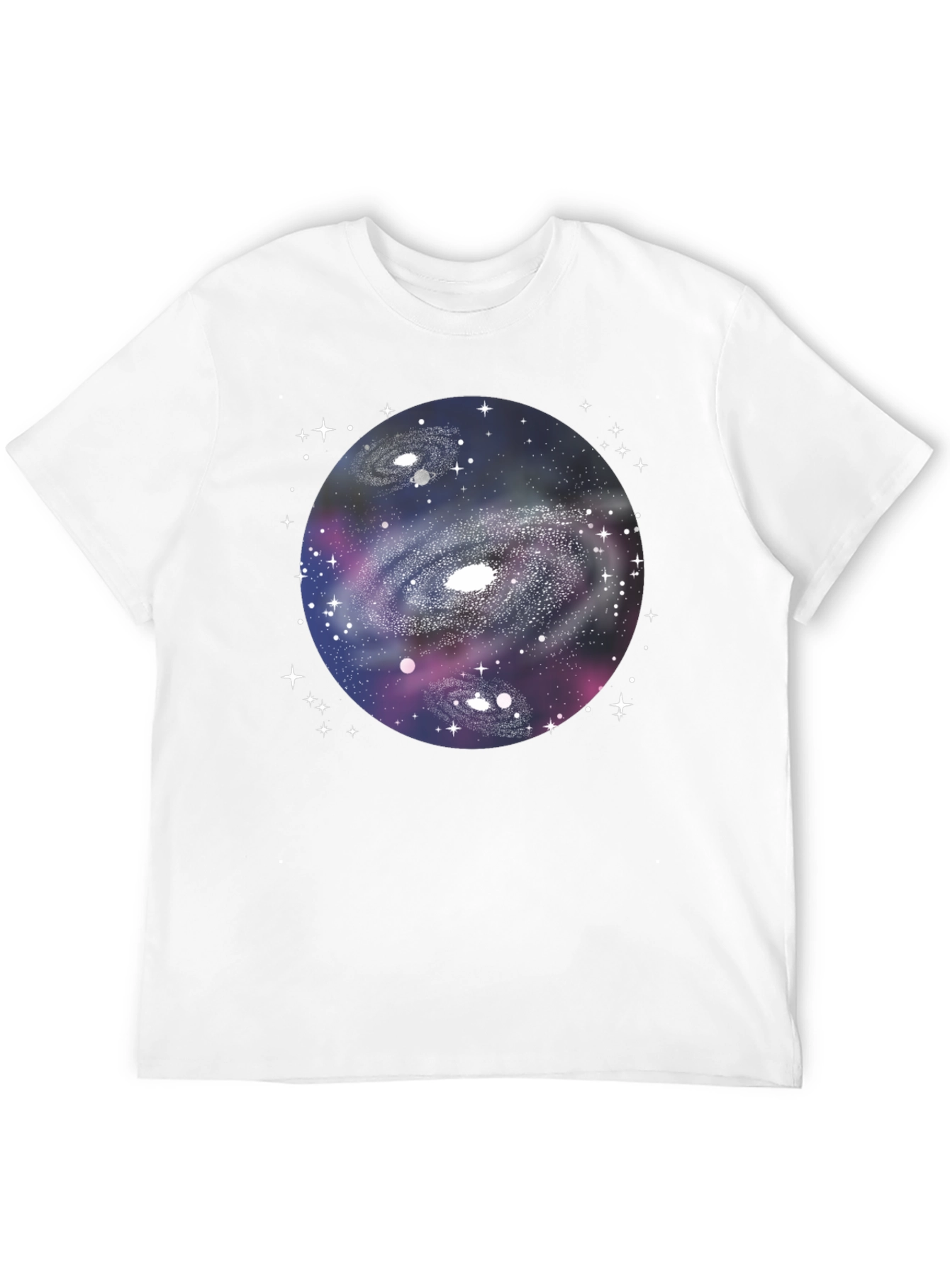 Galaxy Graphic Black T-Shirt